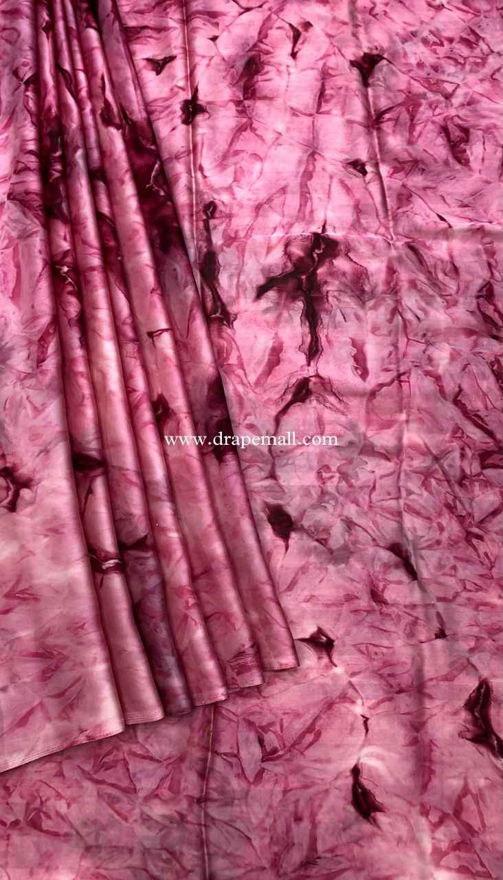 UNHOLY SATIN GEORGETTE PRISAM PRINT SAREE