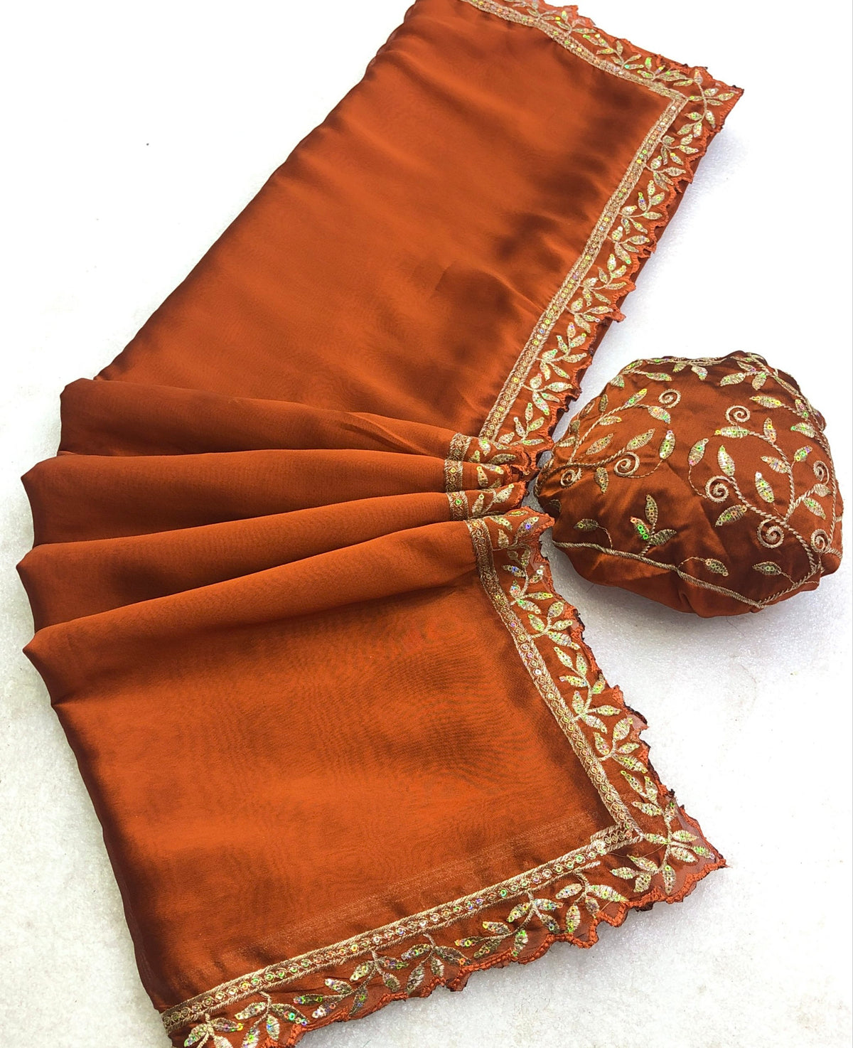 Kishwar Rangoli Georgette Sequence Work Saree