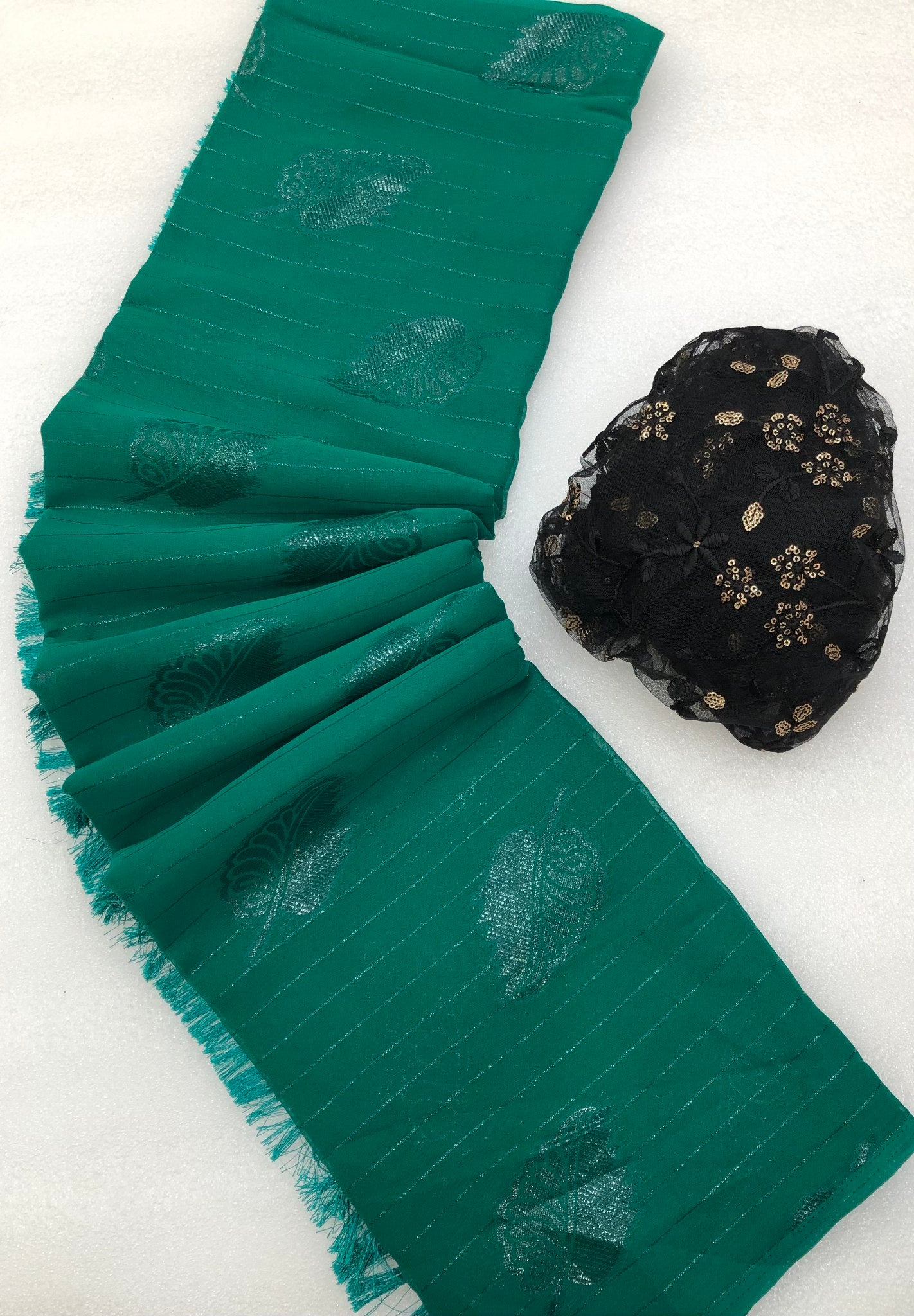 Helga Georgette Sequence Work Saree