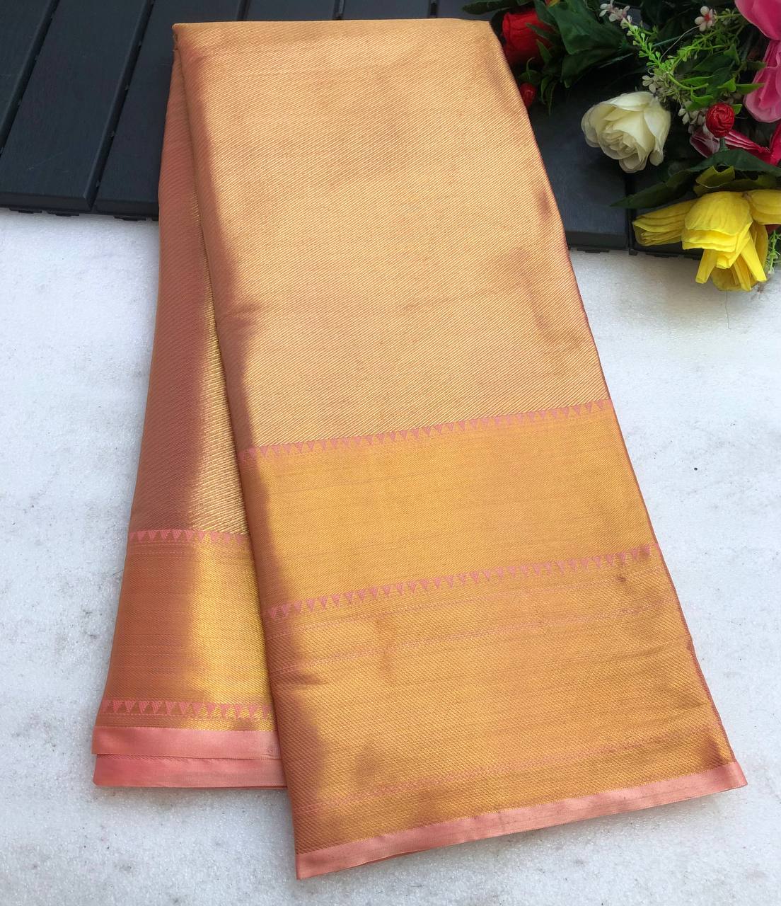 Kelsi Kanjivaram Silk Gold Zari Weaving Saree