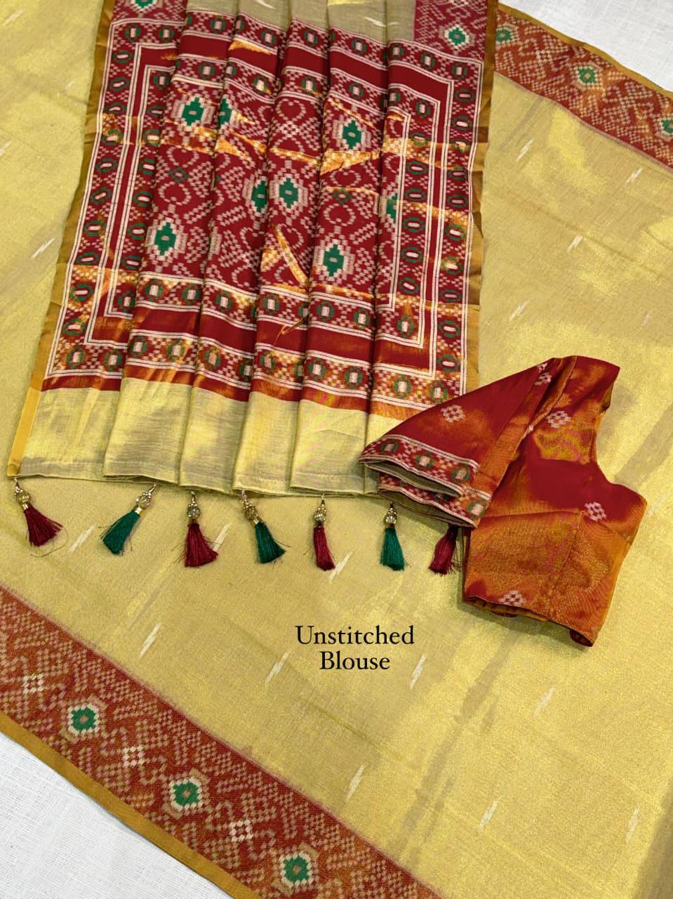 Shreya Cotton Silk Rich Zari Weaving Saree