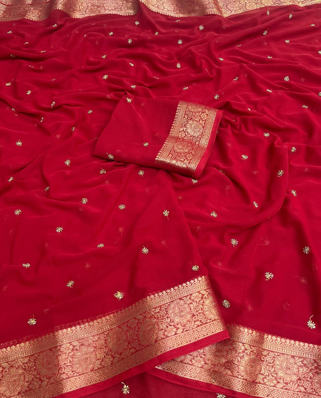 Siya Chiffon Beads Work Saree