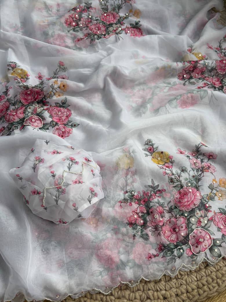 Anahita Soft Teby Silk Floral Print Saree