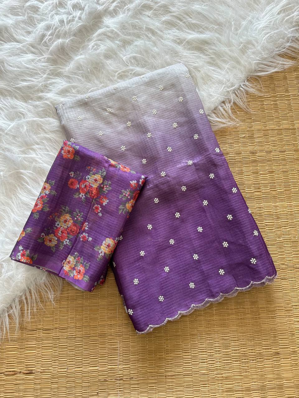 Selena Doriya All-over Butti Weaving Saree