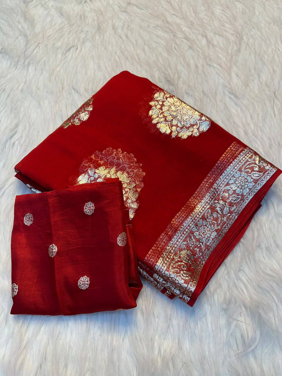 Kalyani Viscose Georgette Weaving Saree
