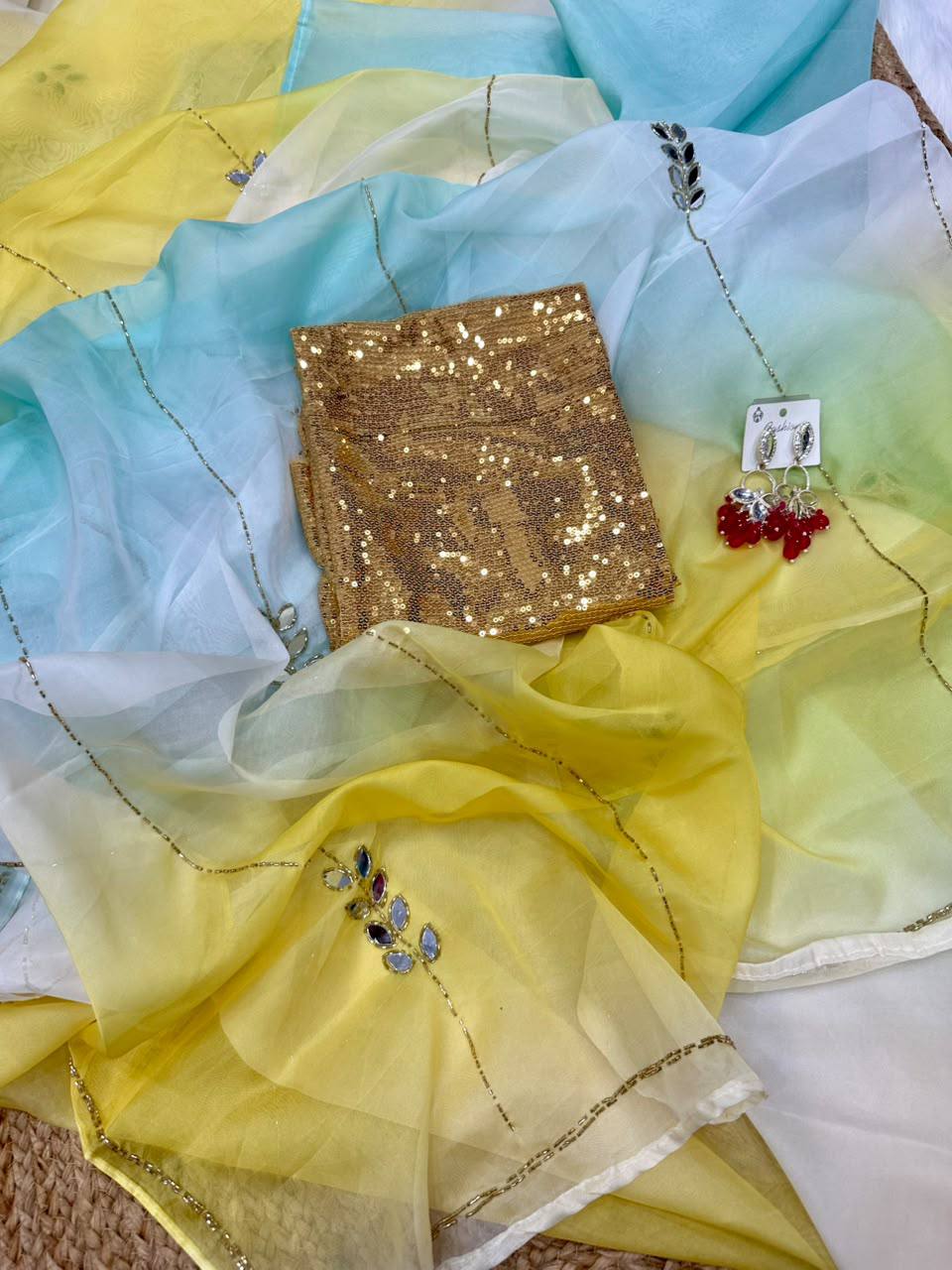 lemisky Soft Tebi Silk Valmoti Work Saree
