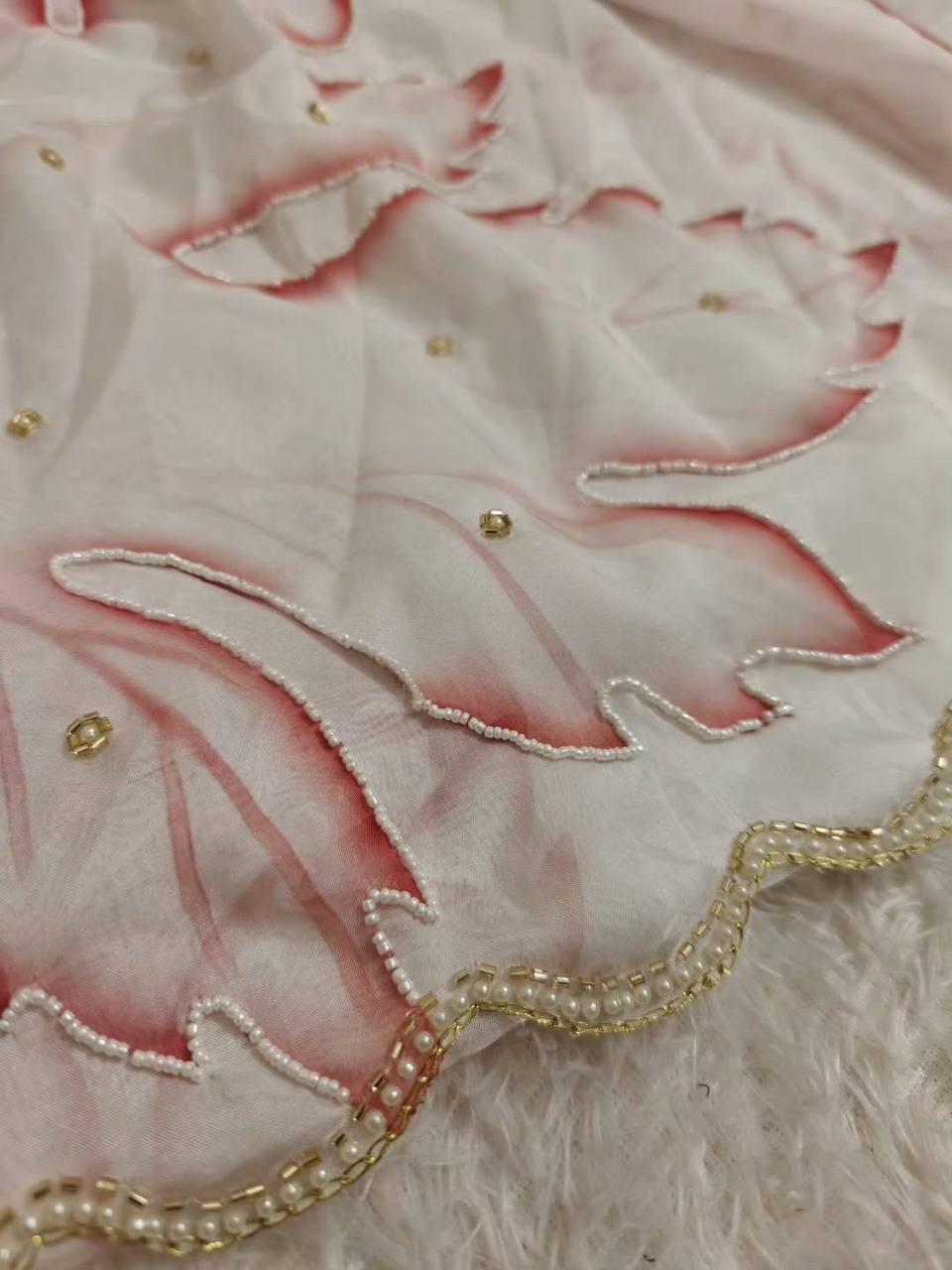 Plaash Smooth Organza Tabi Printed Saree