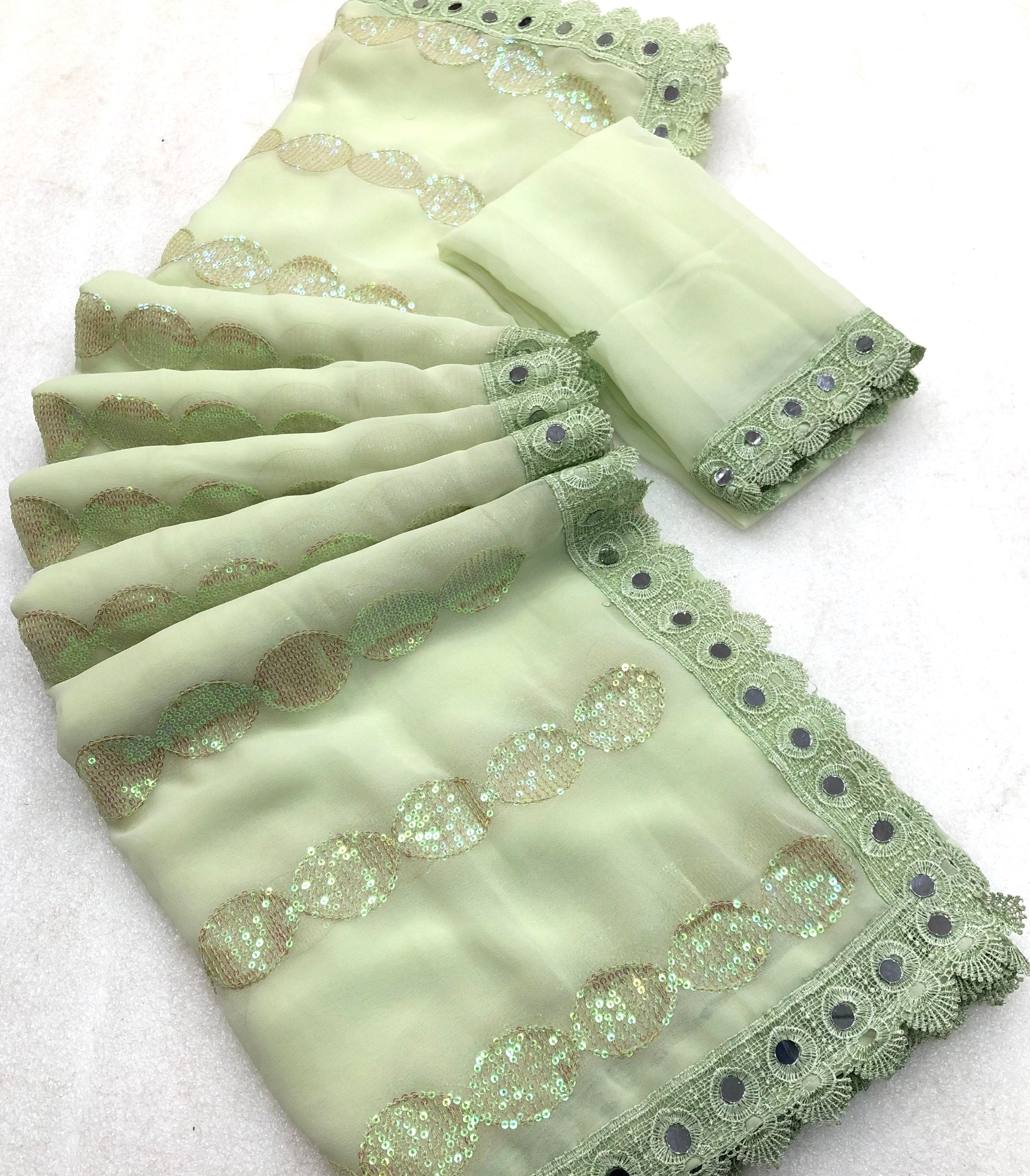 Kabira Georgette embroidery Work Saree