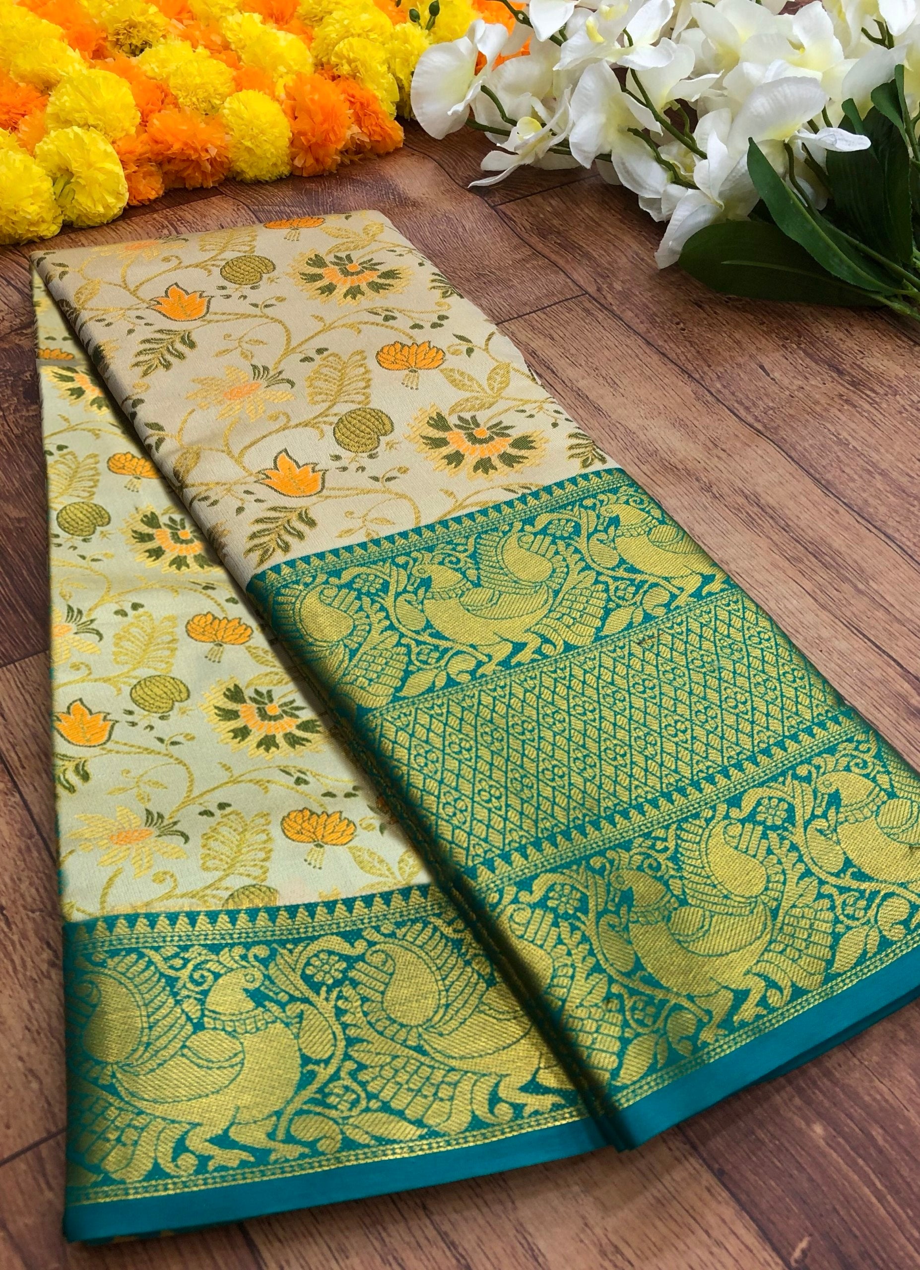 Raima Kanjivaram Silk with Mina Weaving Saree