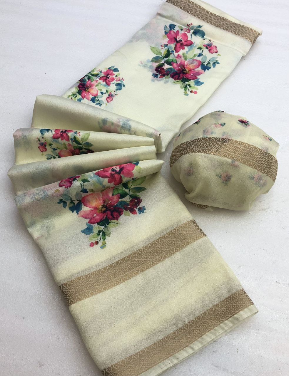 Gofter Weightless Chiffon Saree