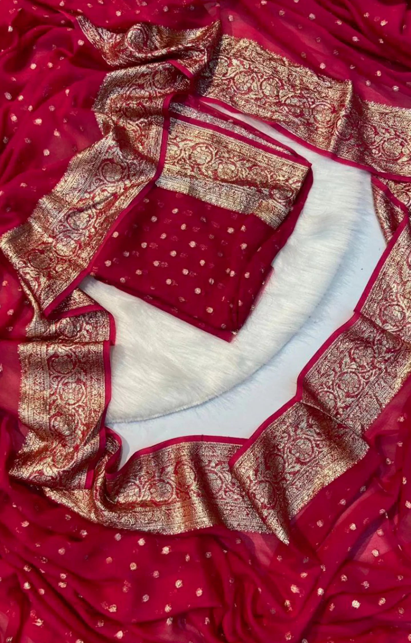 BEAST VISCOSE GEORGETTE WITH FANCY SAREE