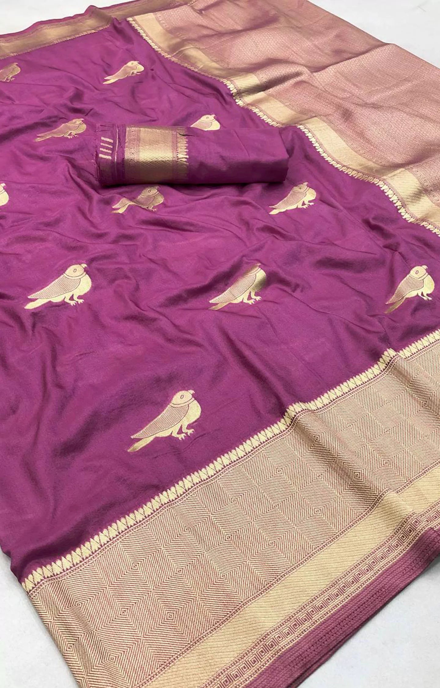 LONGER KHADI GEORGETTE HAND DYED SAREE