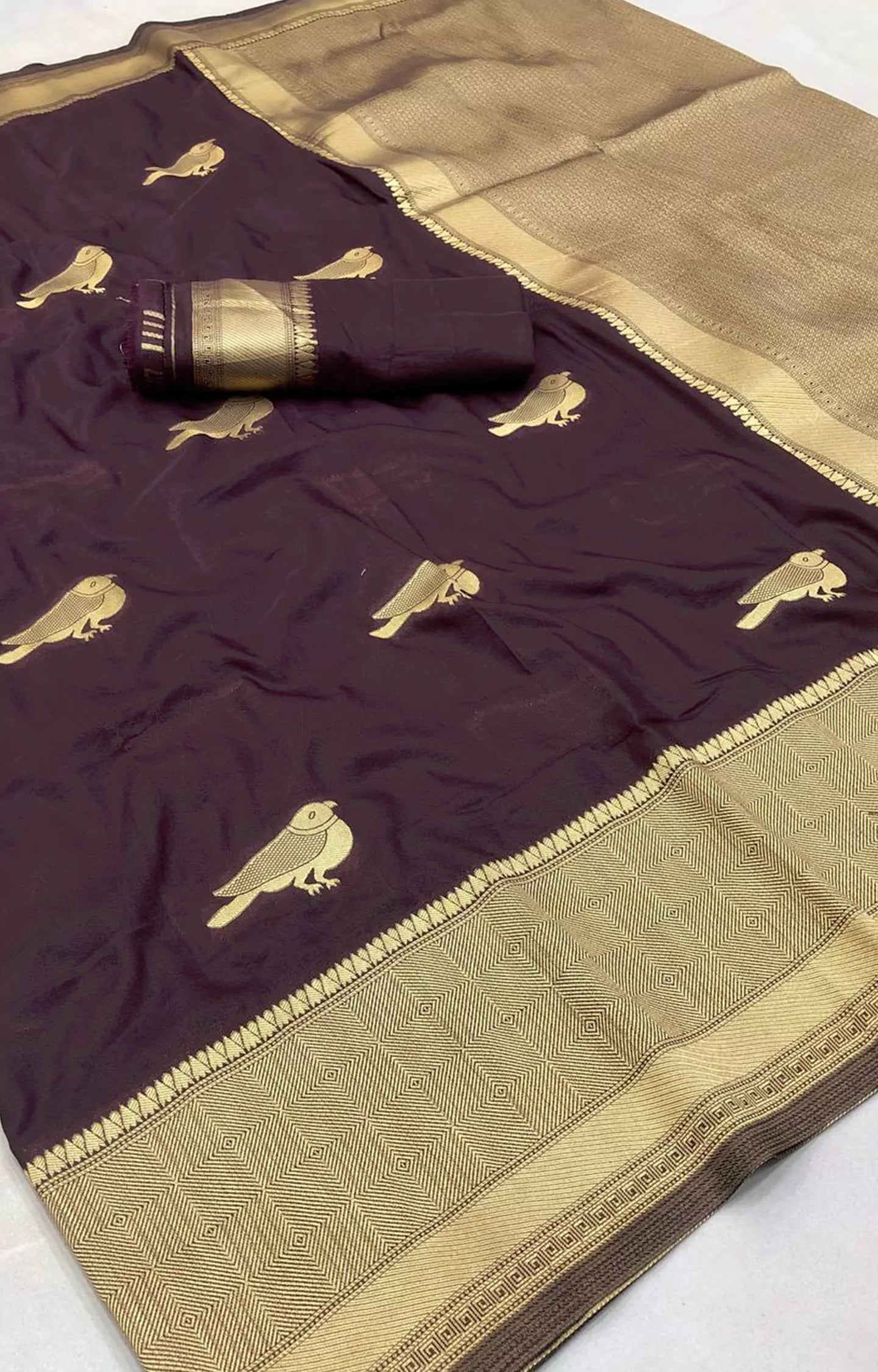 LONGER KHADI GEORGETTE HAND DYED SAREE