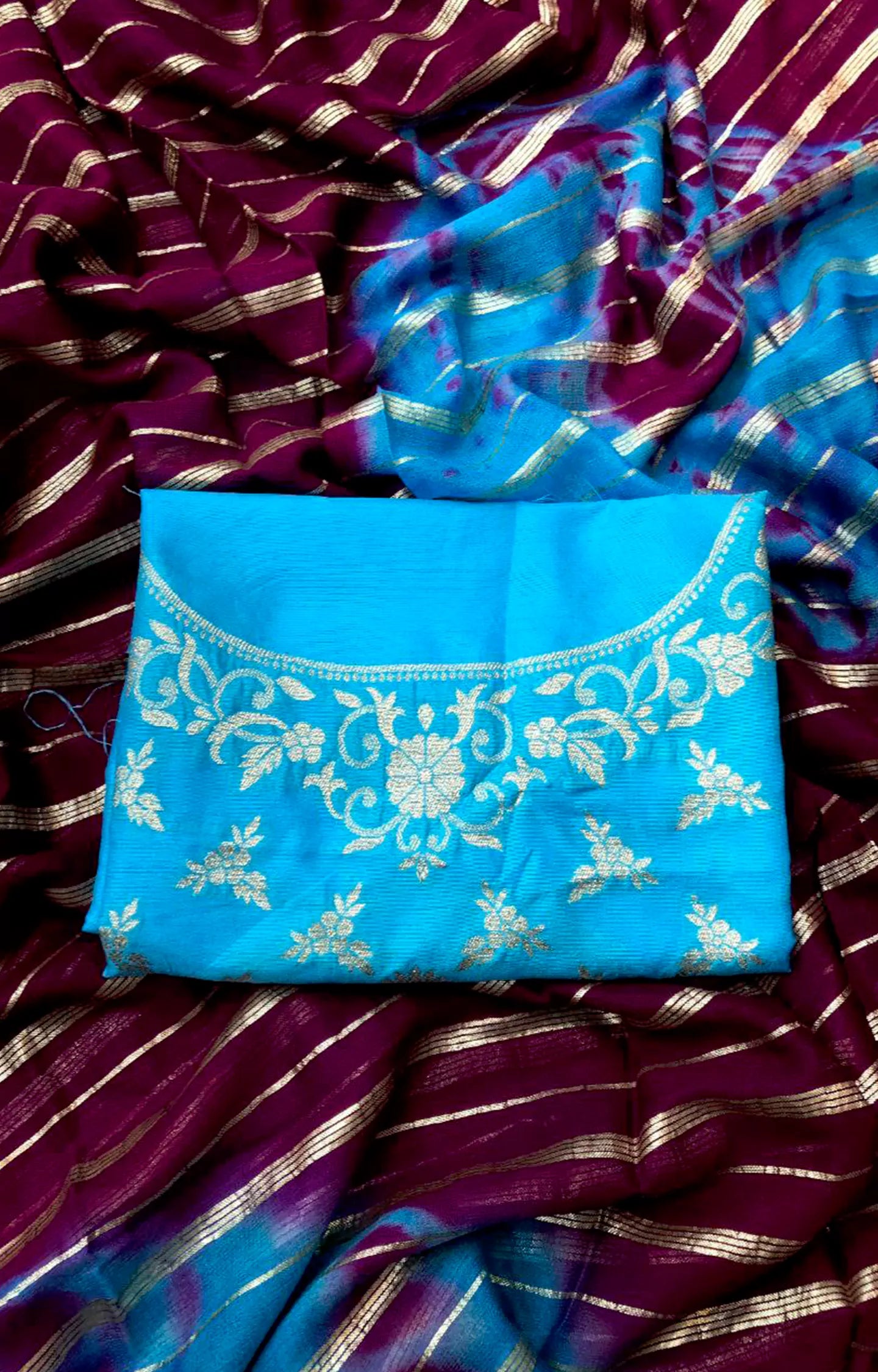 VENOM VISCOS SIBORI DYED SAREE.