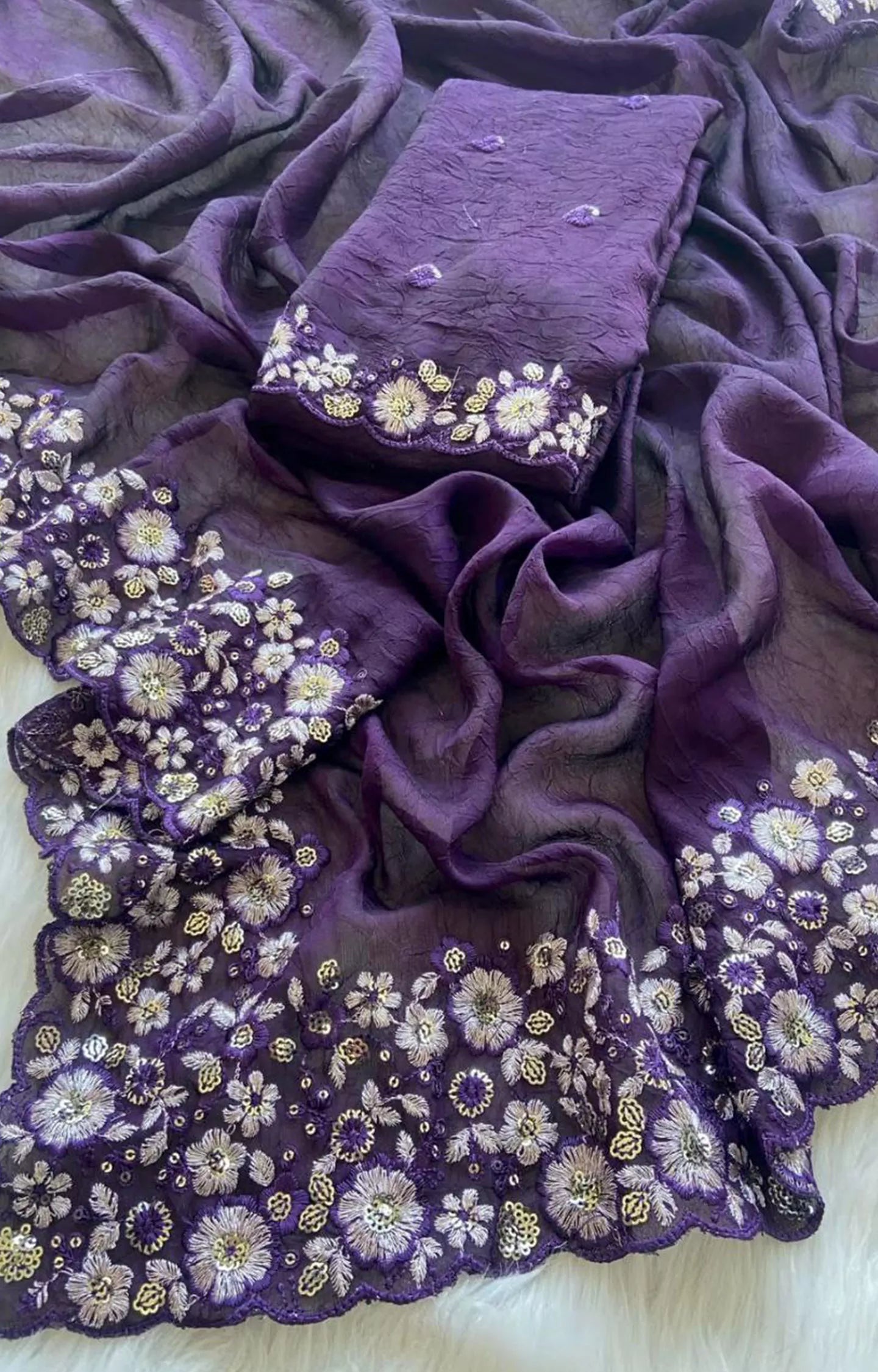 FULOKI CRUSH SILK SAREE