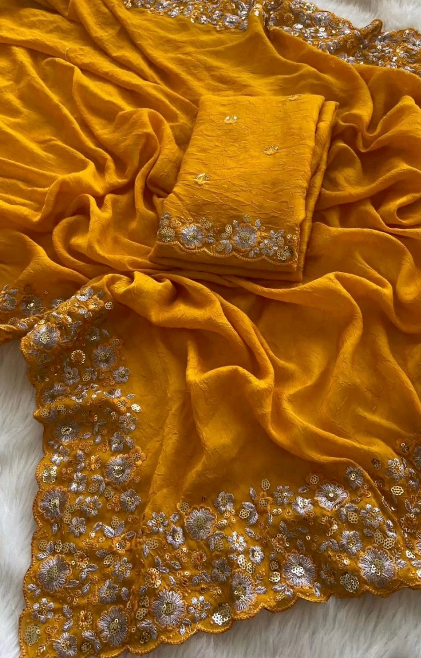 FULOKI CRUSH SILK SAREE