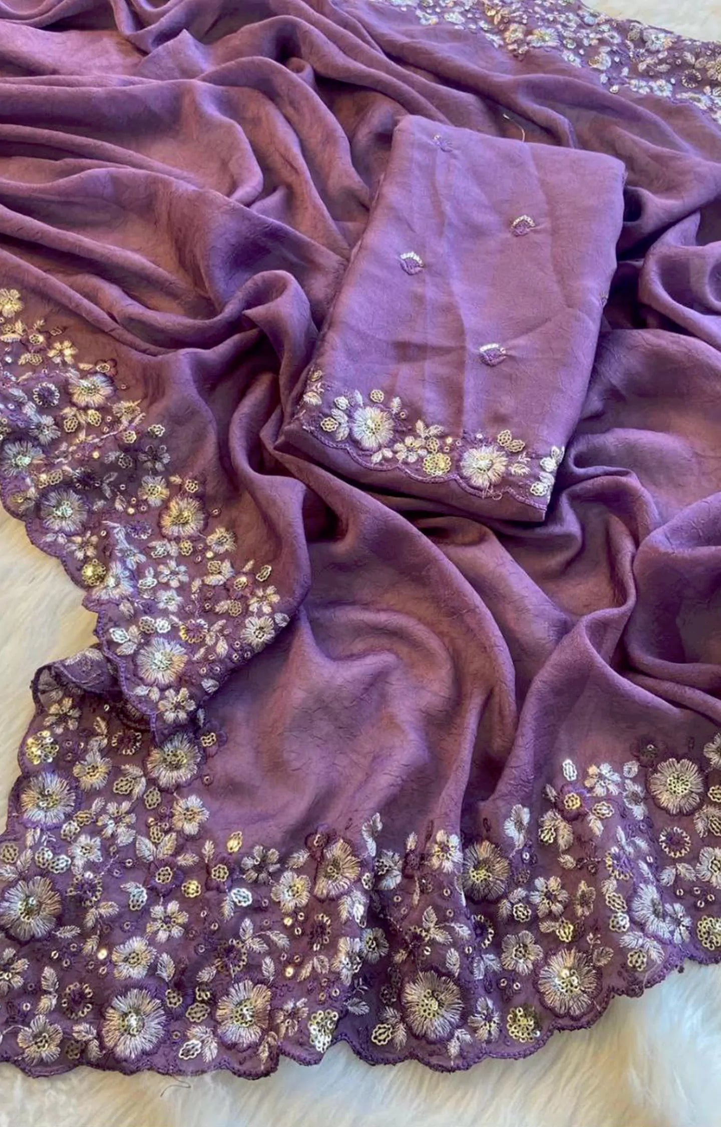 FULOKI CRUSH SILK SAREE