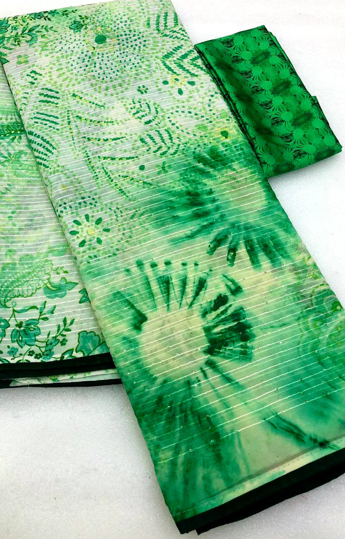 NAIDA CHIFFON ABSTRACT PRINTED SAREE