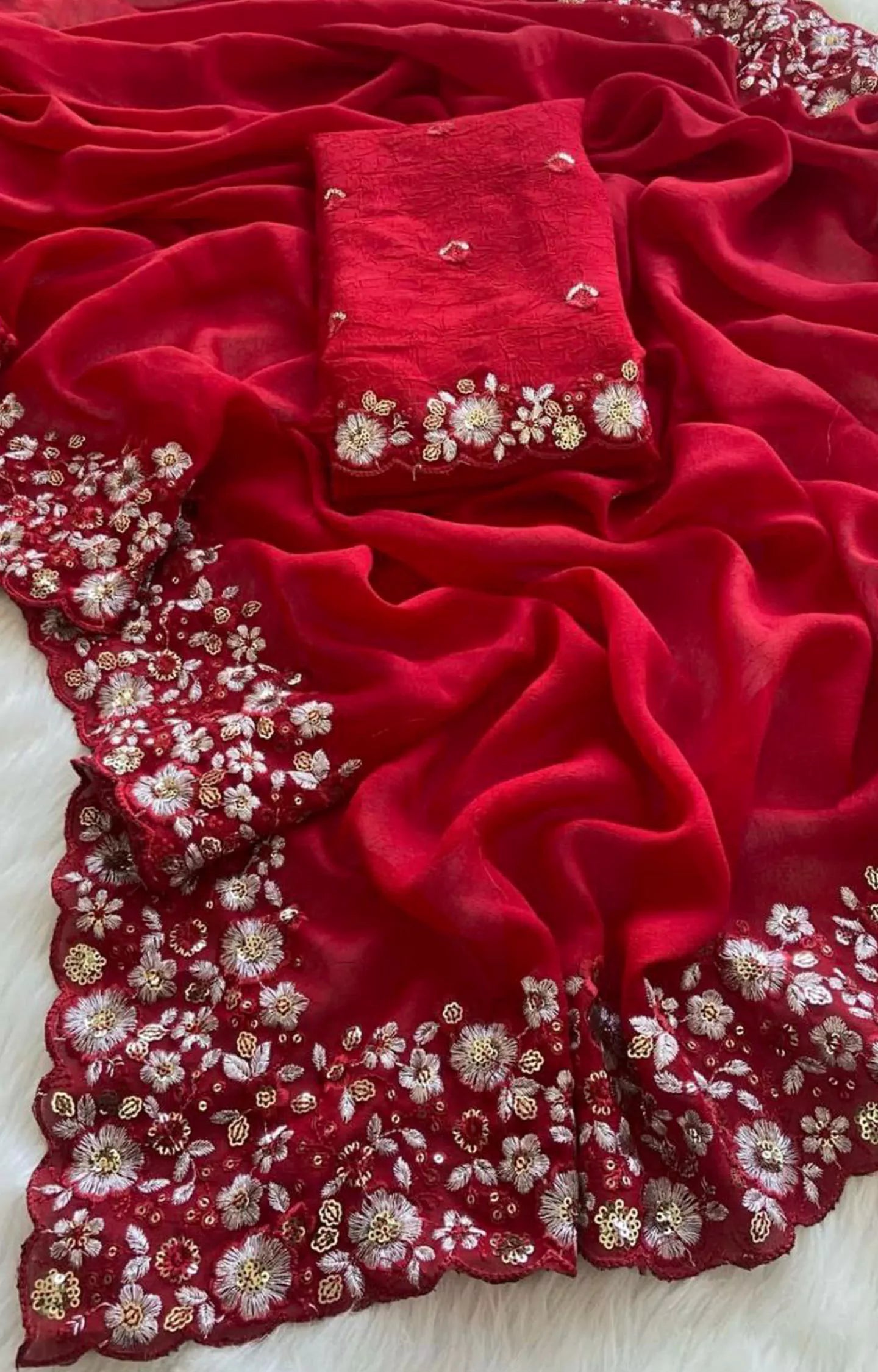 FULOKI CRUSH SILK SAREE