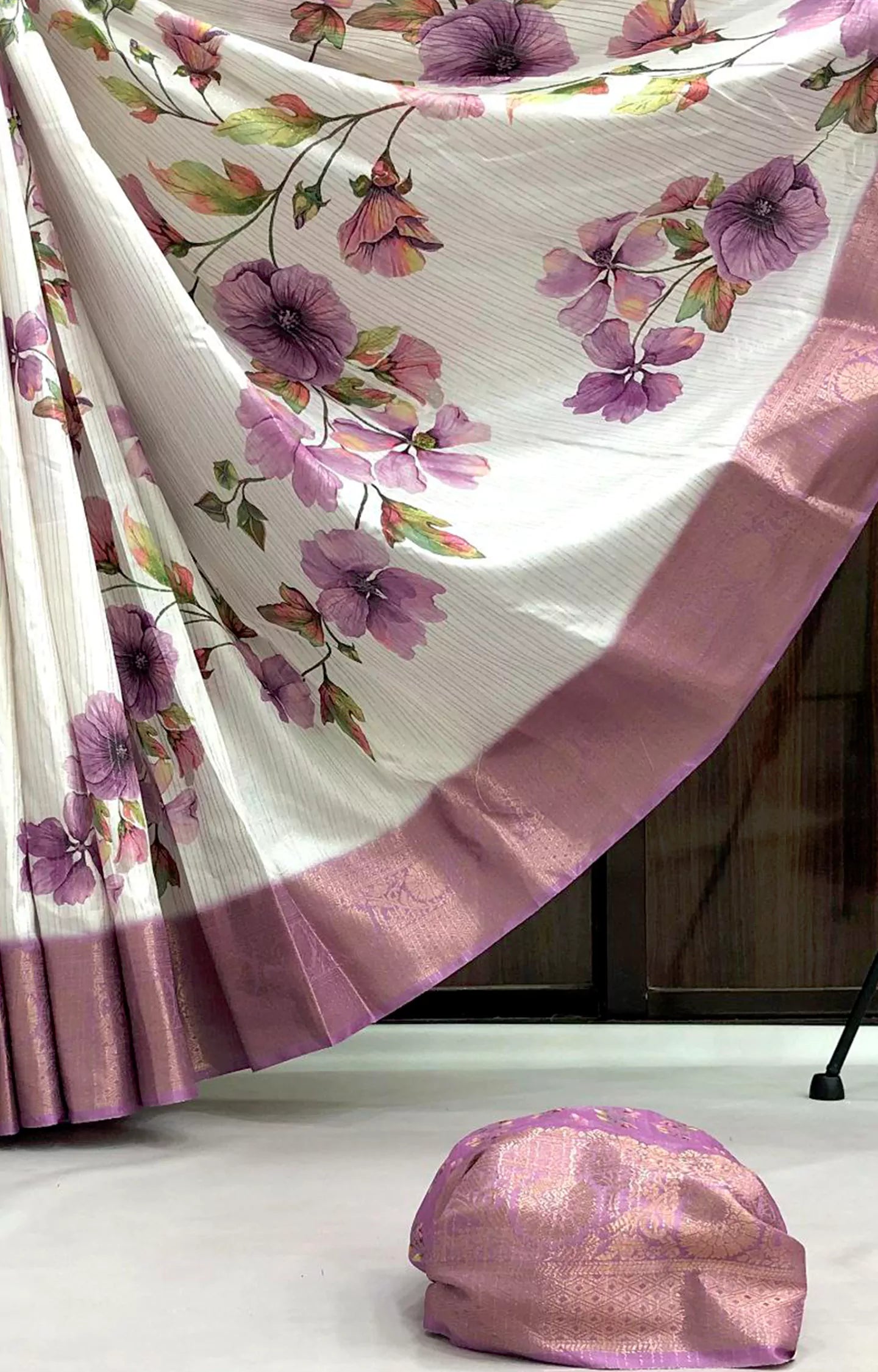 READER DOLA SILK ZARI LINING PRINTED SAREE