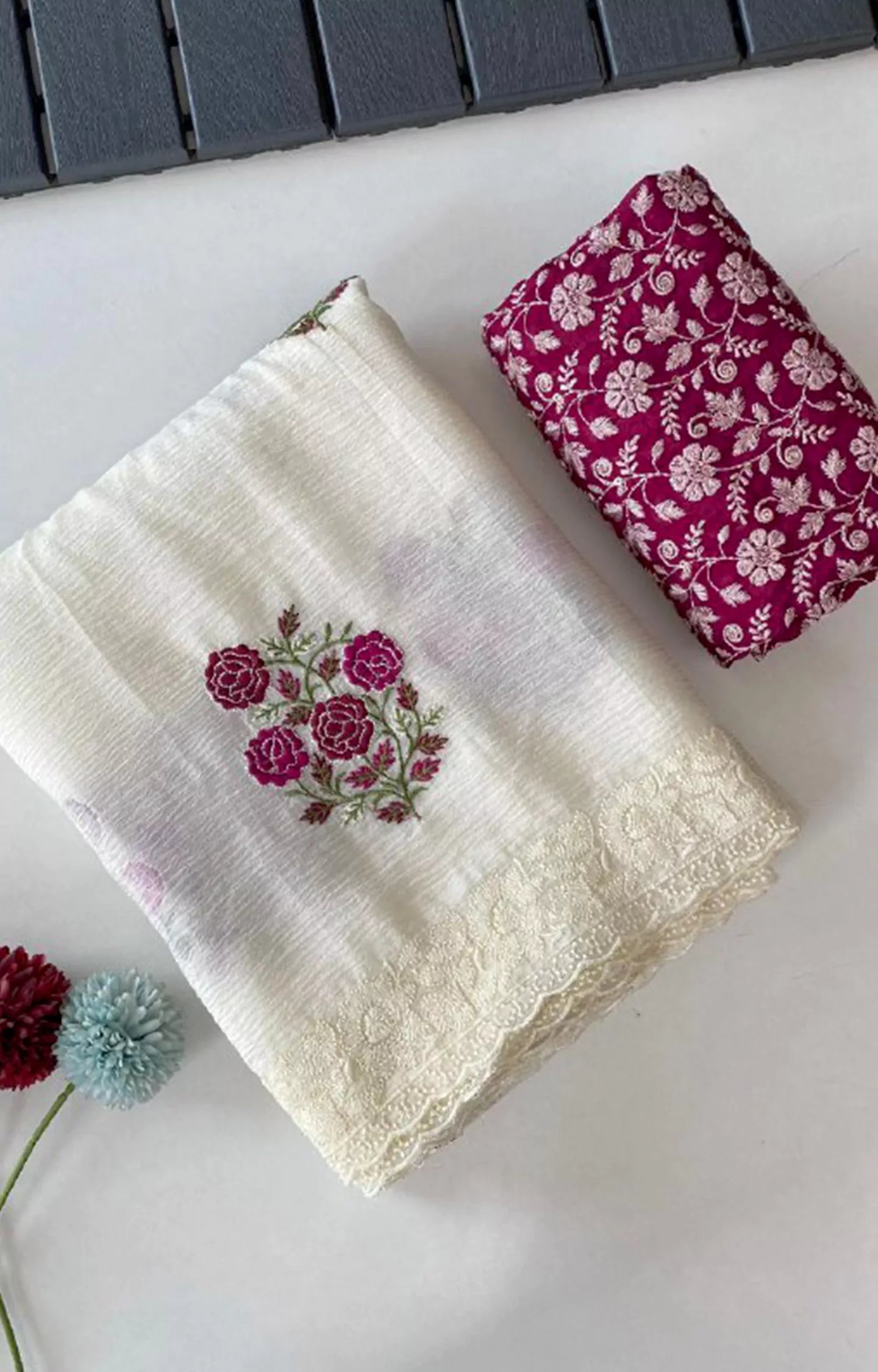 DYNAMIC PURE CRUSH GEORGETTE CHIFFON SAREE