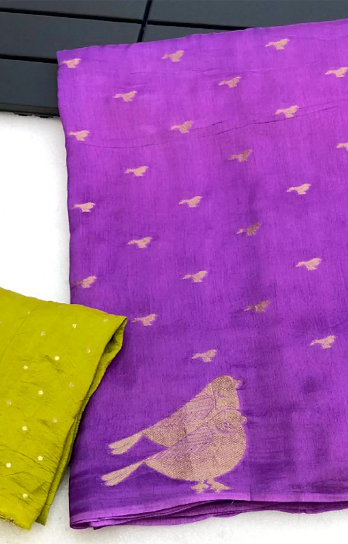 MYRTLE PURE VISCOS SILK SAREE