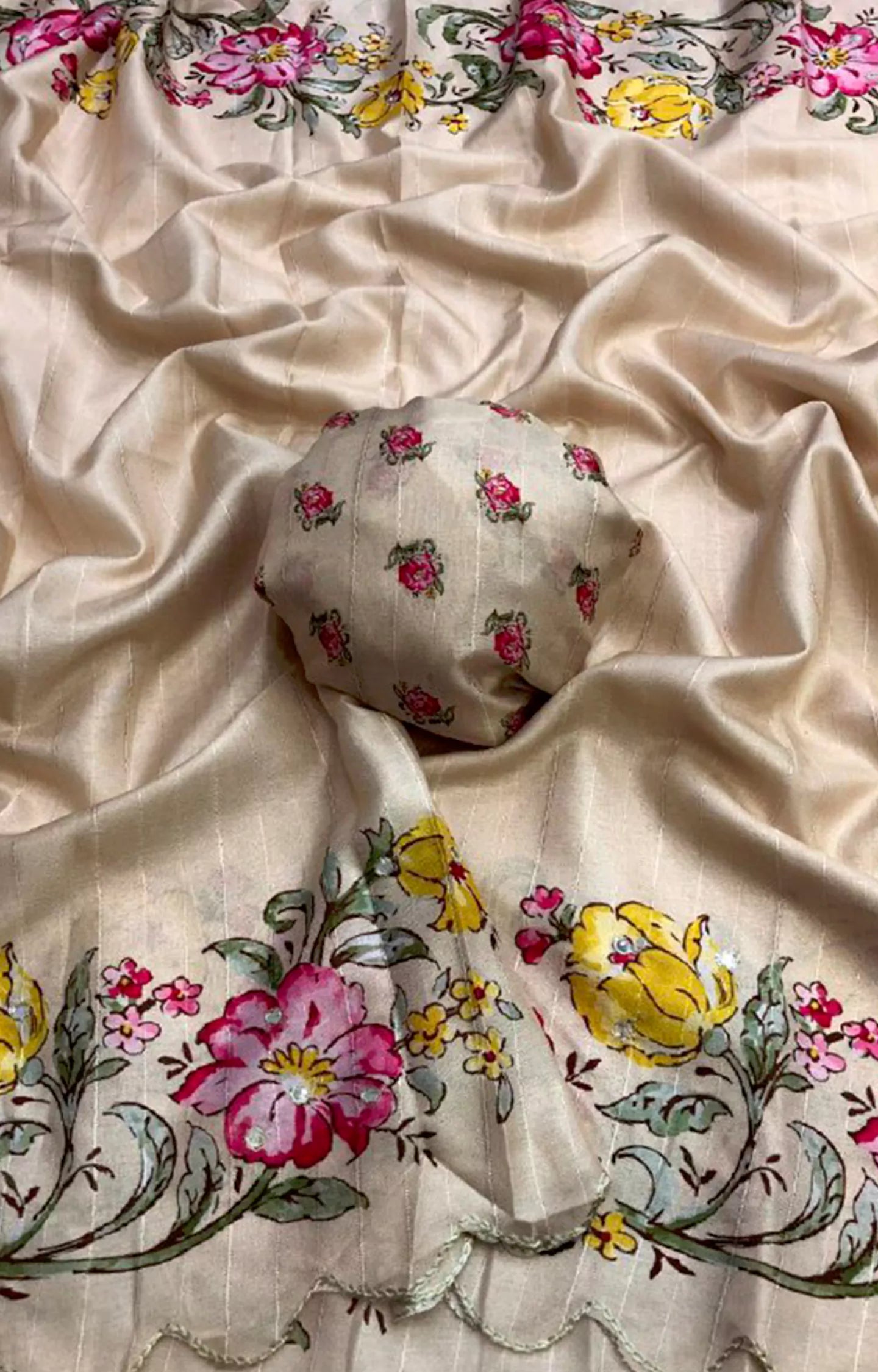 TROSIYO NEW HANDLOOM TUSSAR SILK SAREE