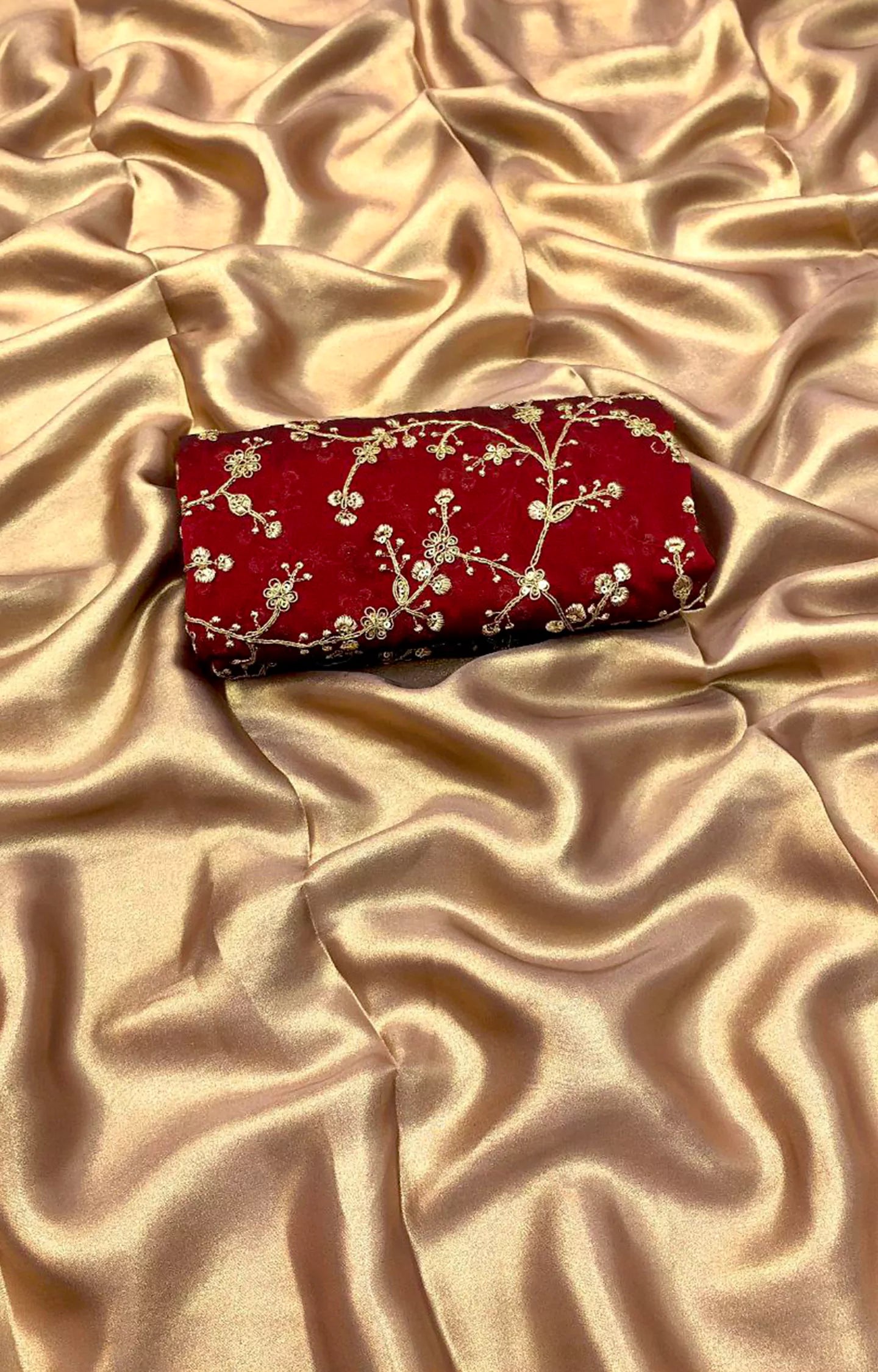 SADIA SATIN GEORGETTE COATING SAREE