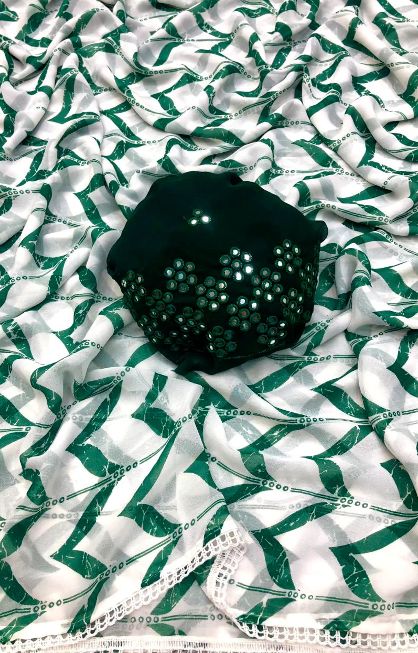 MRINALI 3 CHIFFON WITH GEOMETRIC PRINT SAREE.