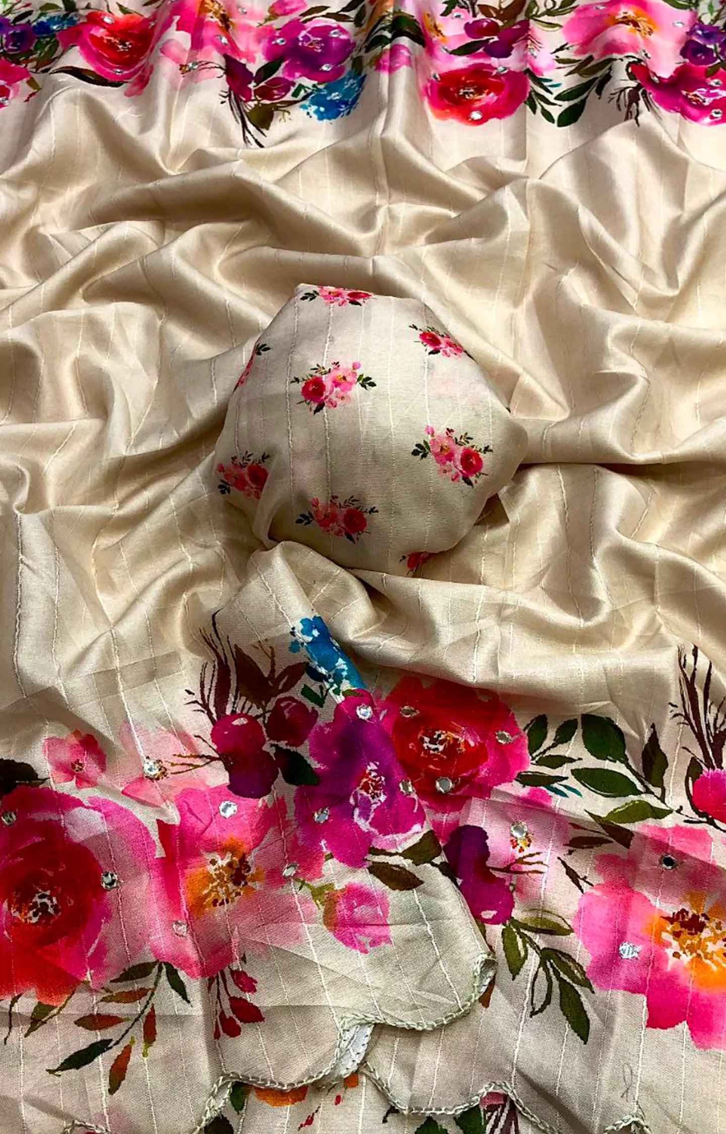 TROSIYO NEW HANDLOOM TUSSAR SILK SAREE