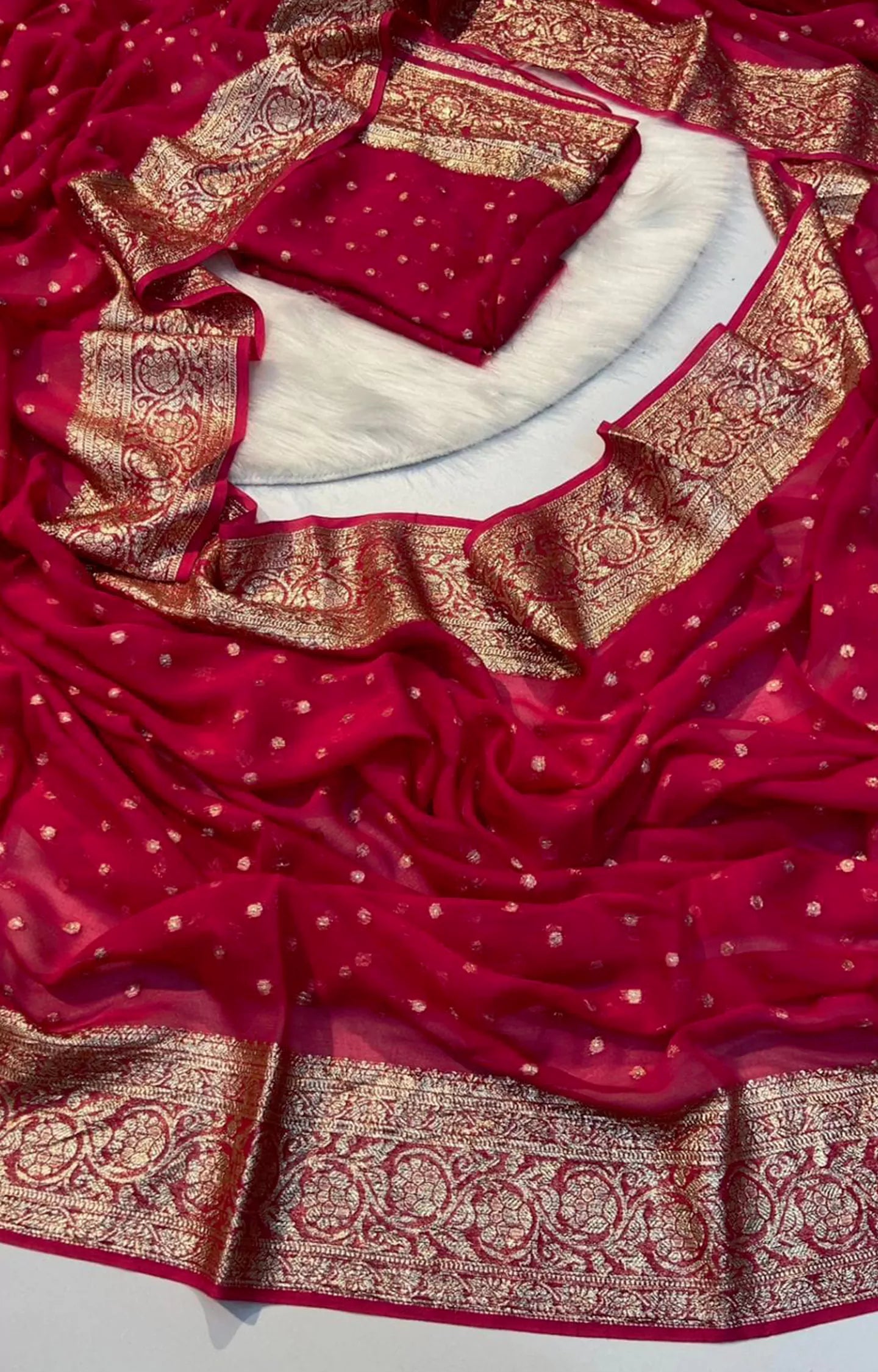 BEAST VISCOSE GEORGETTE WITH FANCY SAREE