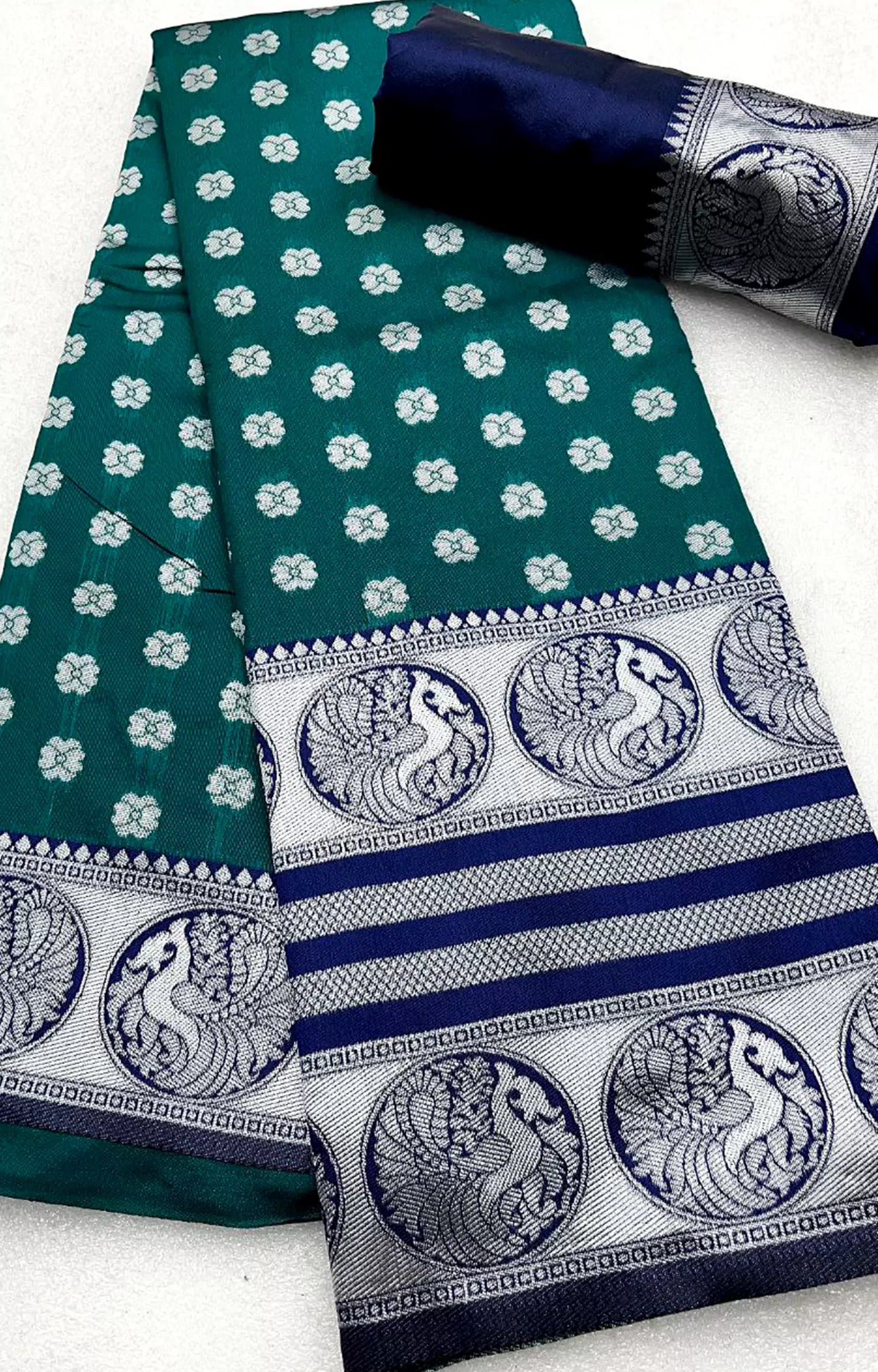 CAMEL SOFT SILK SILVER THREAD WEAVING SAREE.