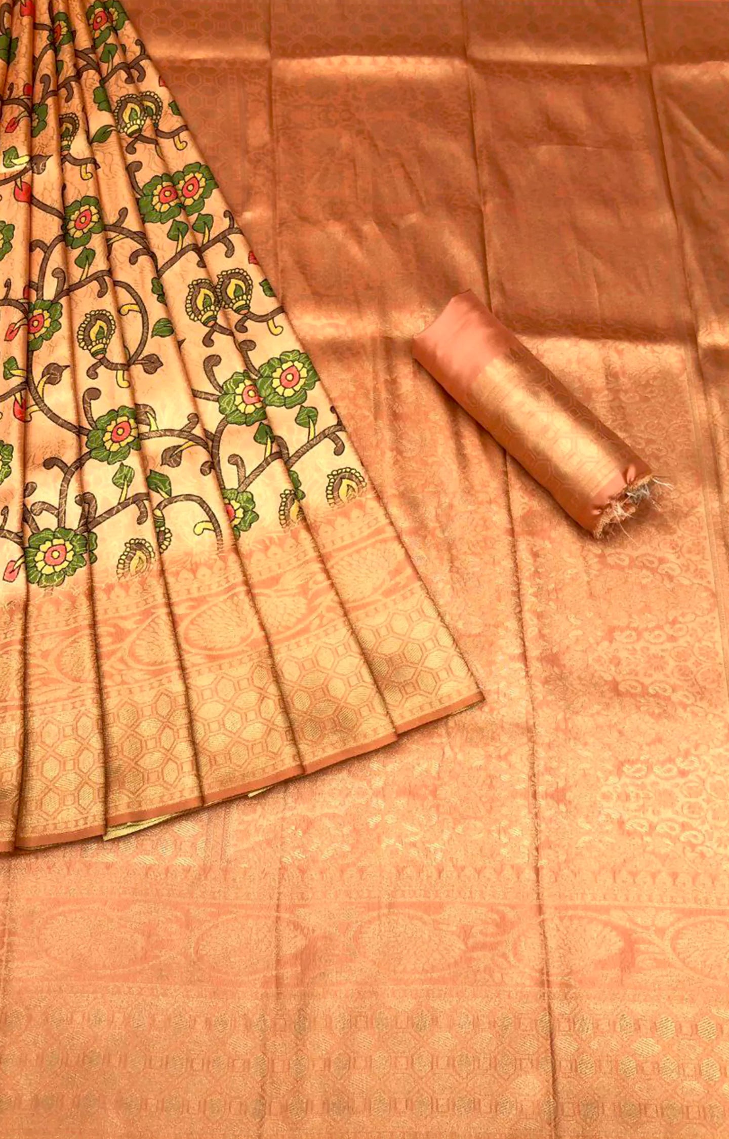 IRITHEL SOFT SILK DIGITAL PRINT SAREE.