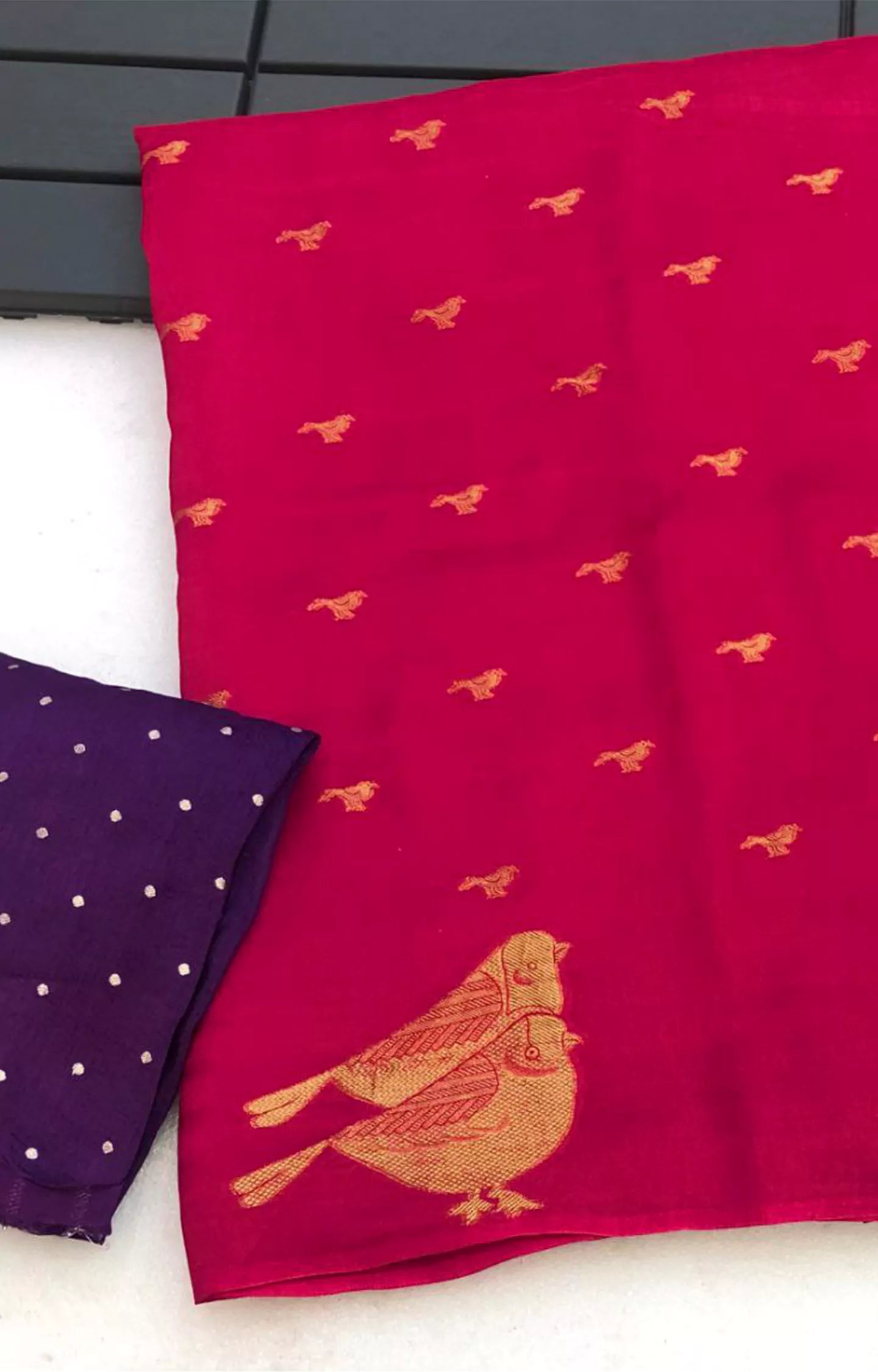 MYRTLE PURE VISCOS SILK SAREE