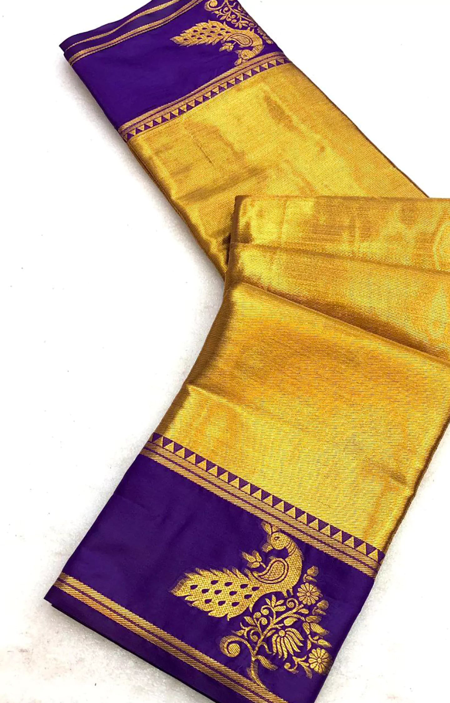 SERCY KANJIVIRAM SILK GOLD ZARI SAREE