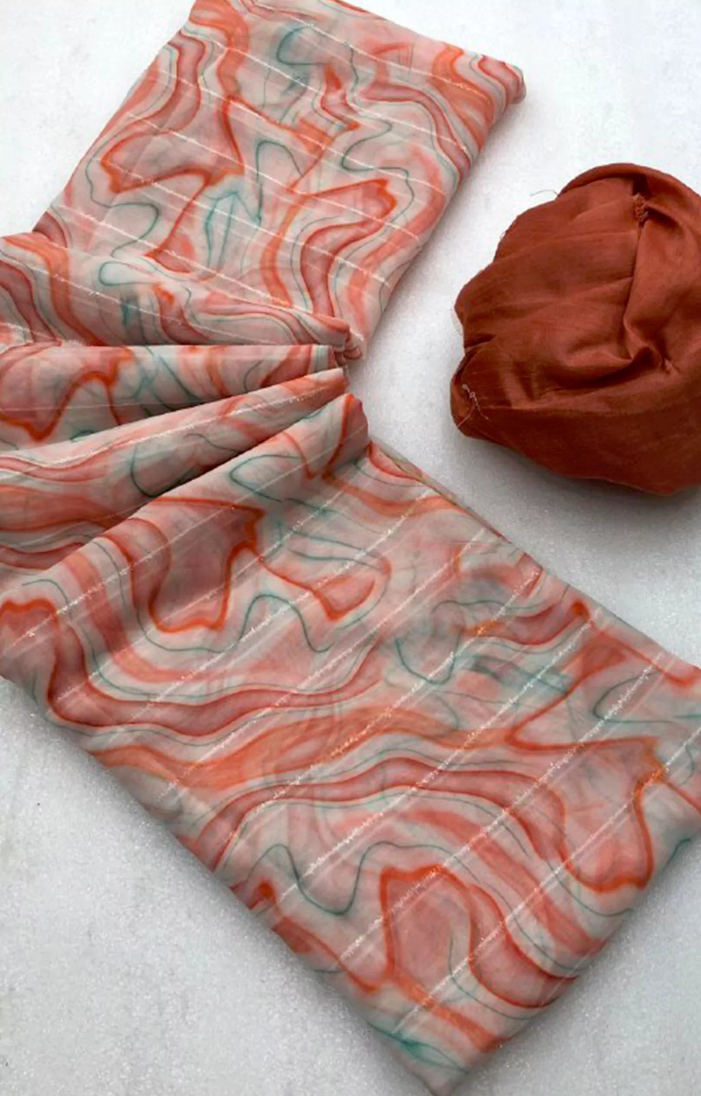 LOKKO GEORGETTE DIGITAL PRINT SAREE.