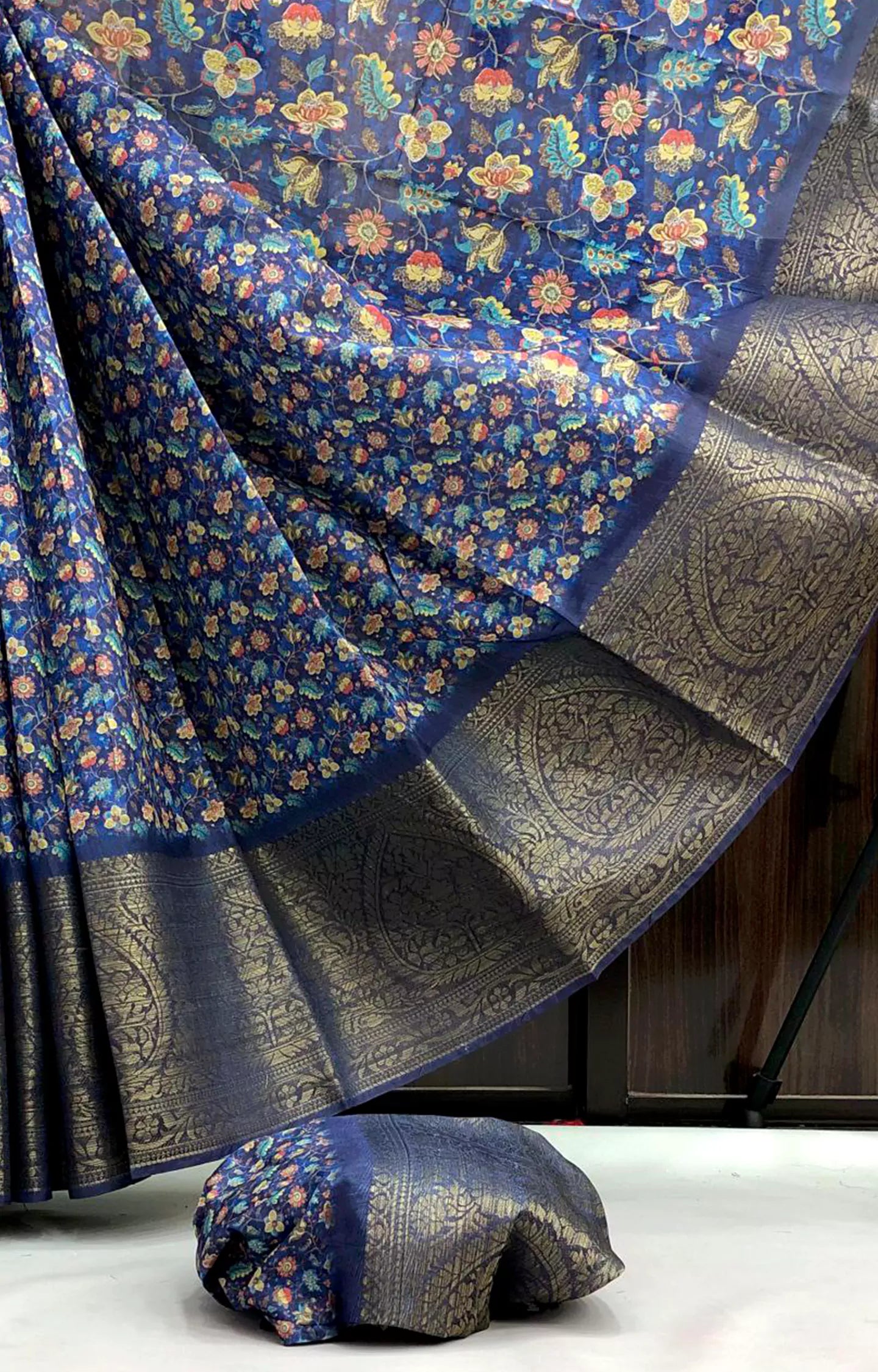 FAZILA SOFT SILK WITH BEAUTIFUL FLORAL PRINT SAREE
