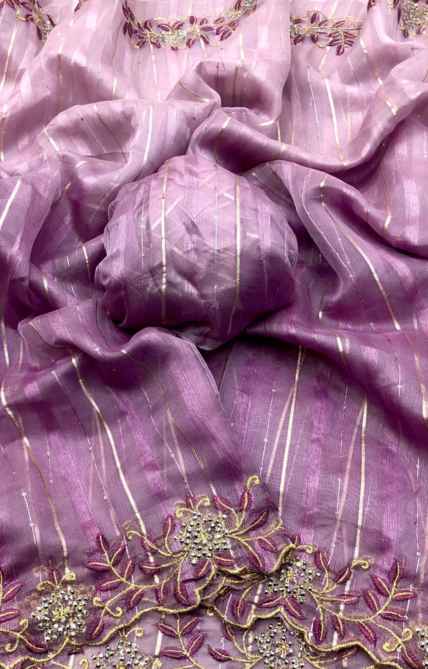 BENAZIR 2 JUTE ORGANZA 2 COLOUR SHADED SAREE