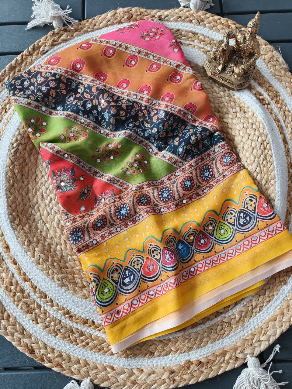 Enid Marsh Mellow Georgette Saree