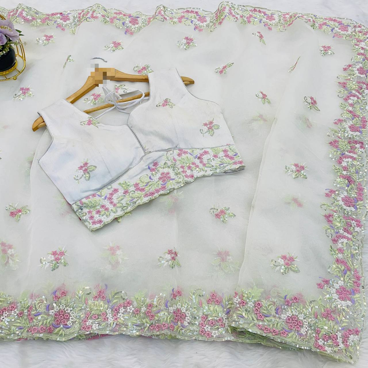 Femin Soft Lightweight Organza Saree