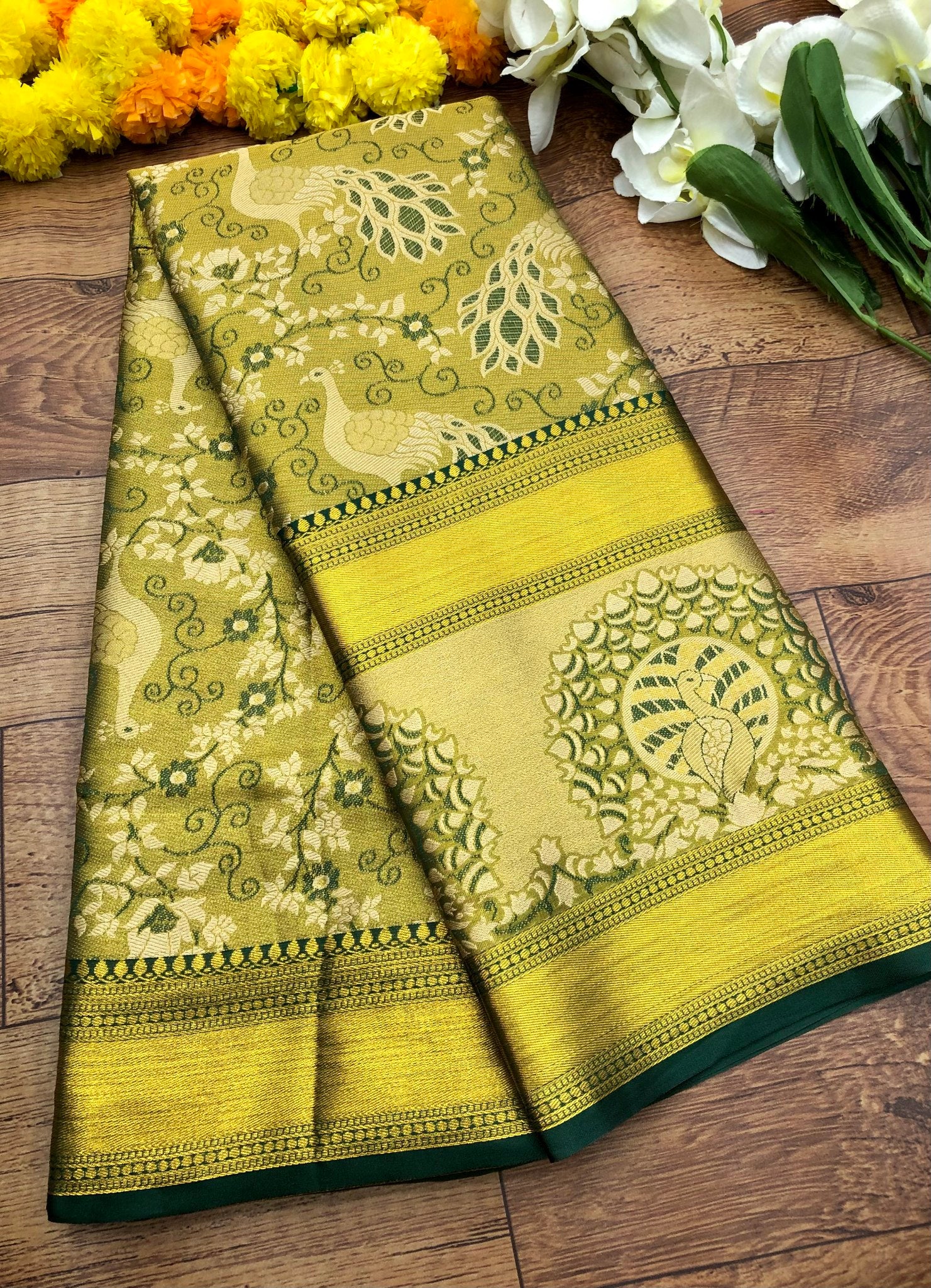 Titanic 3 Kanjiviram Pattu Silk Saree