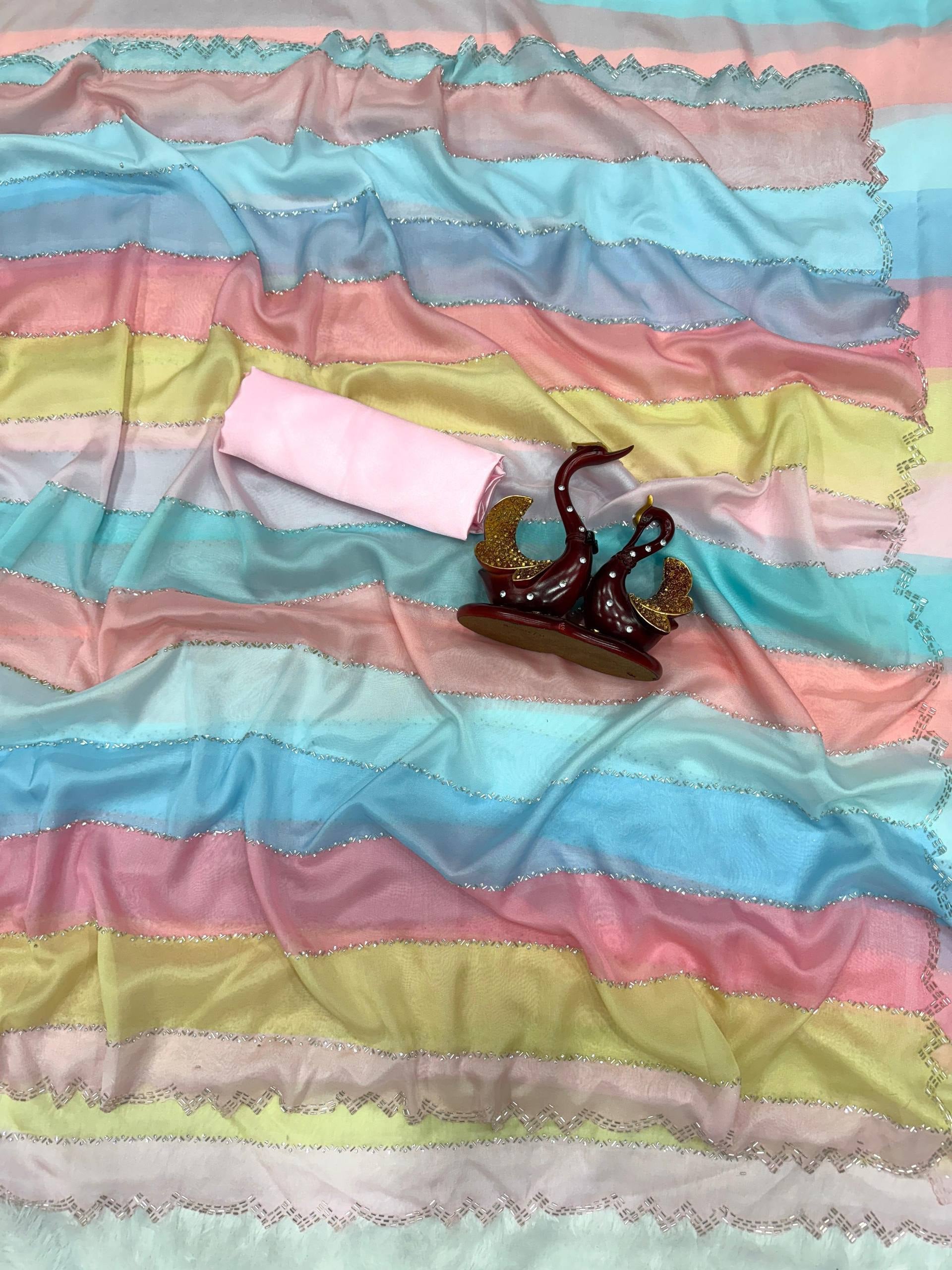 Sheet Soft Tebby Silk Print Saree