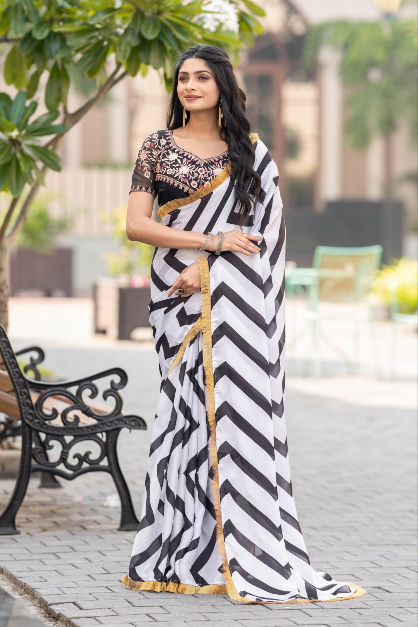 Zayn Soft & smooth Satin Georgette Saree