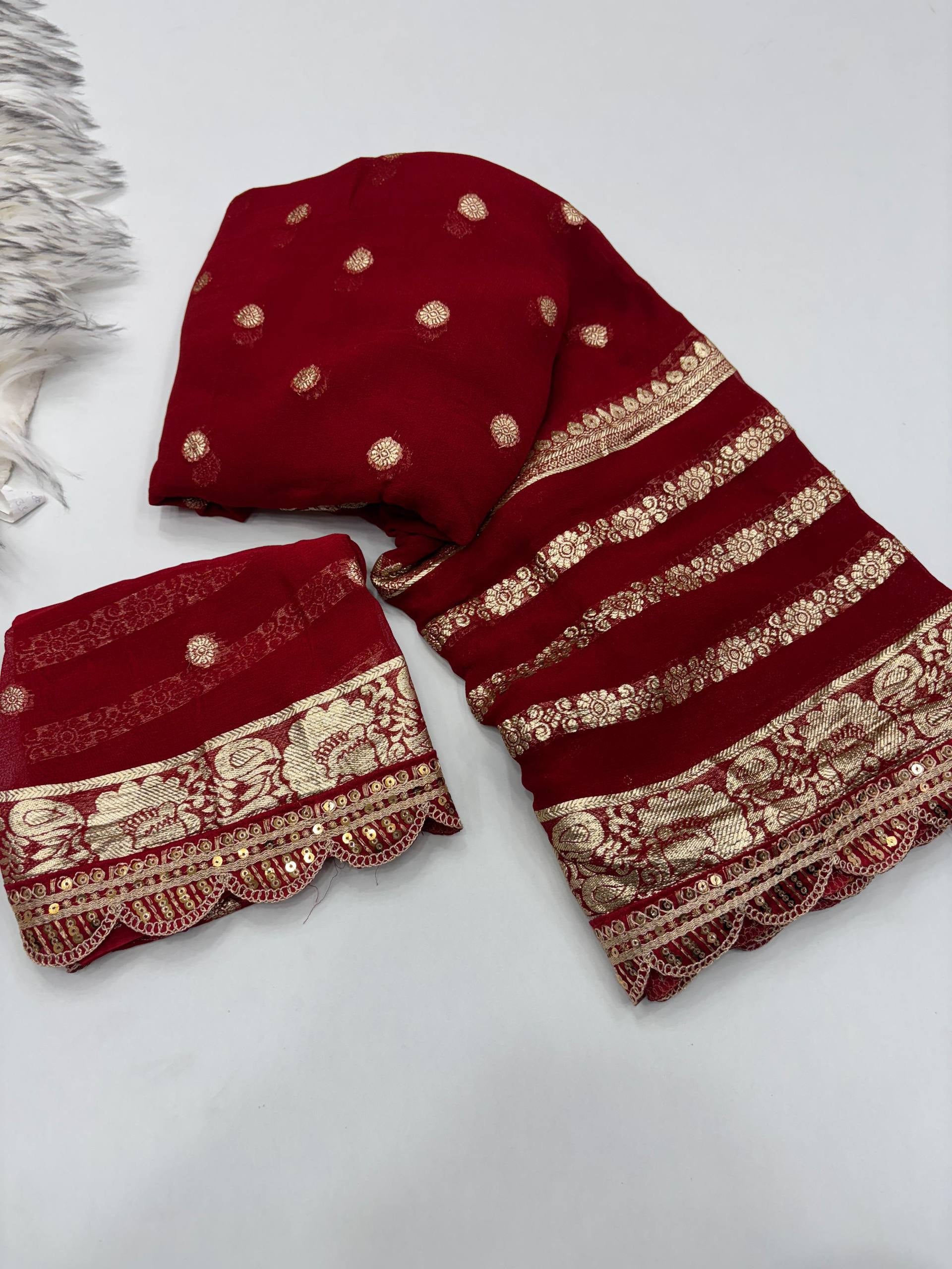 Mineral Viscose Georgette Saree