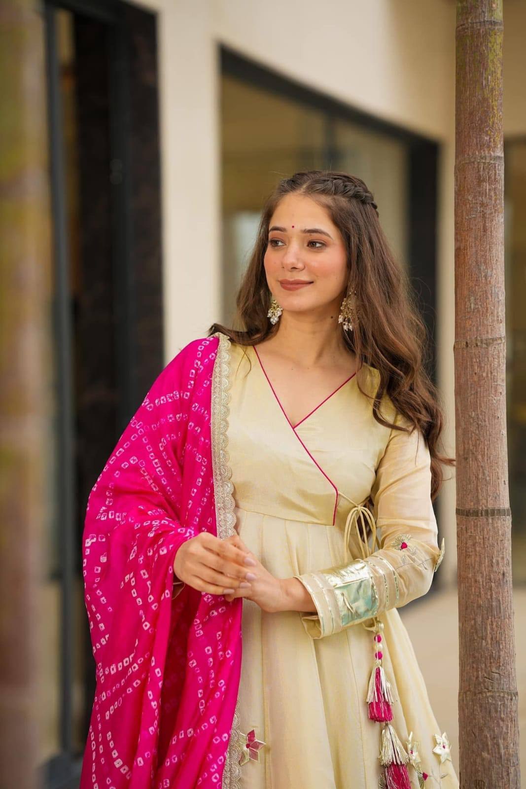 Rise Purely Handmade Anarkali Plazzo Set