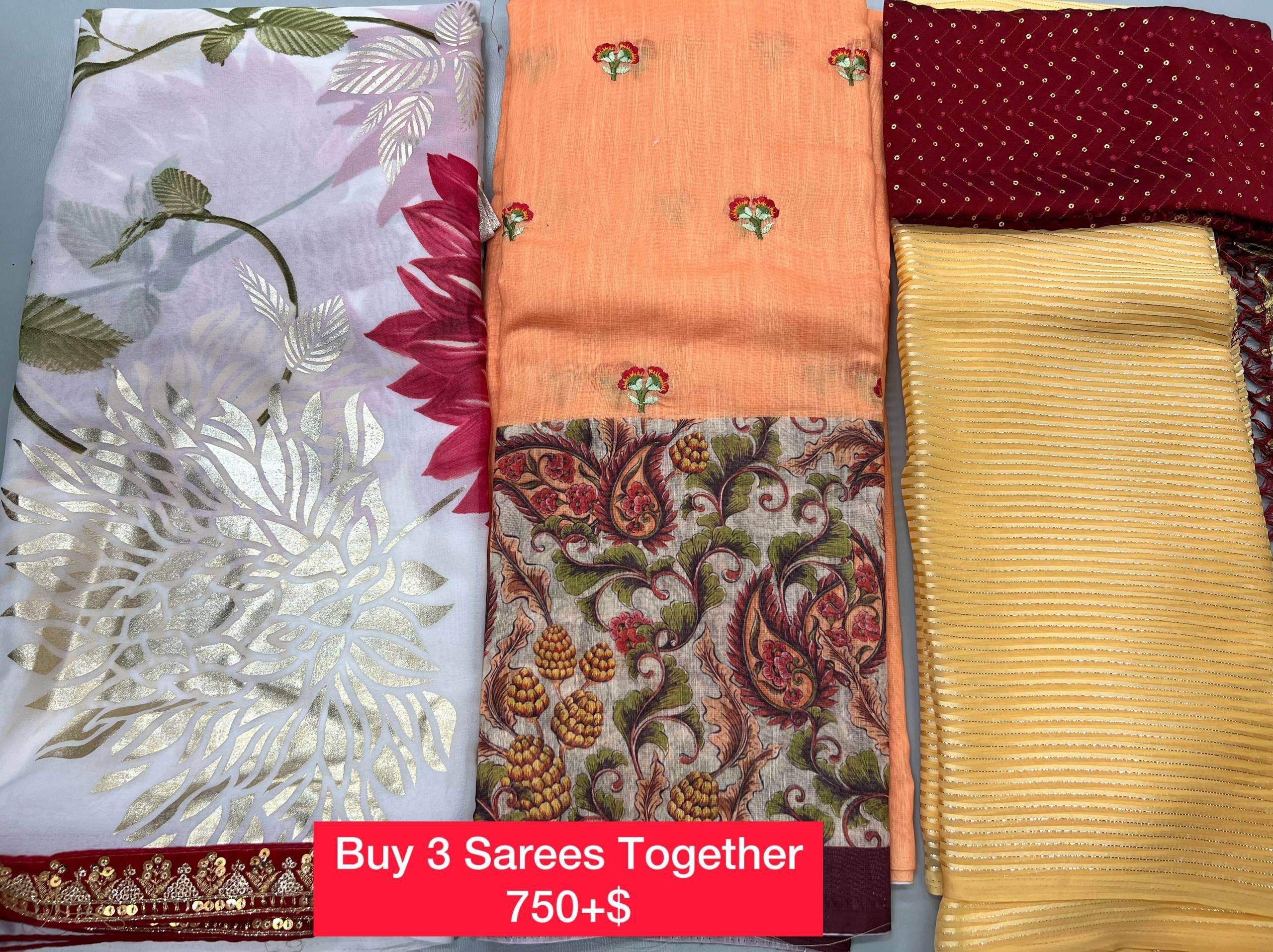 BUY 3 SAREES TOGETHER