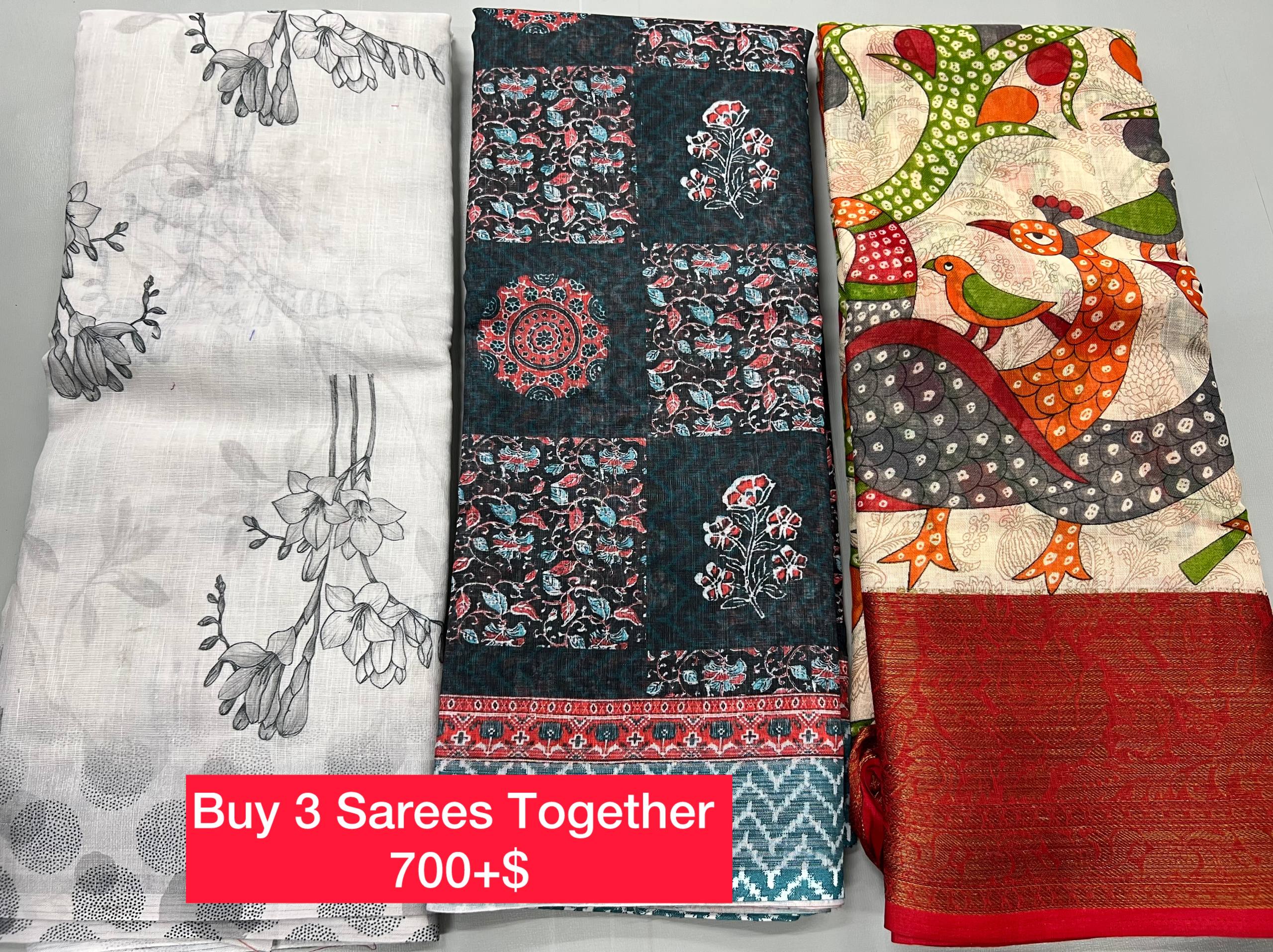 BUY 3 SAREES TOGETHER