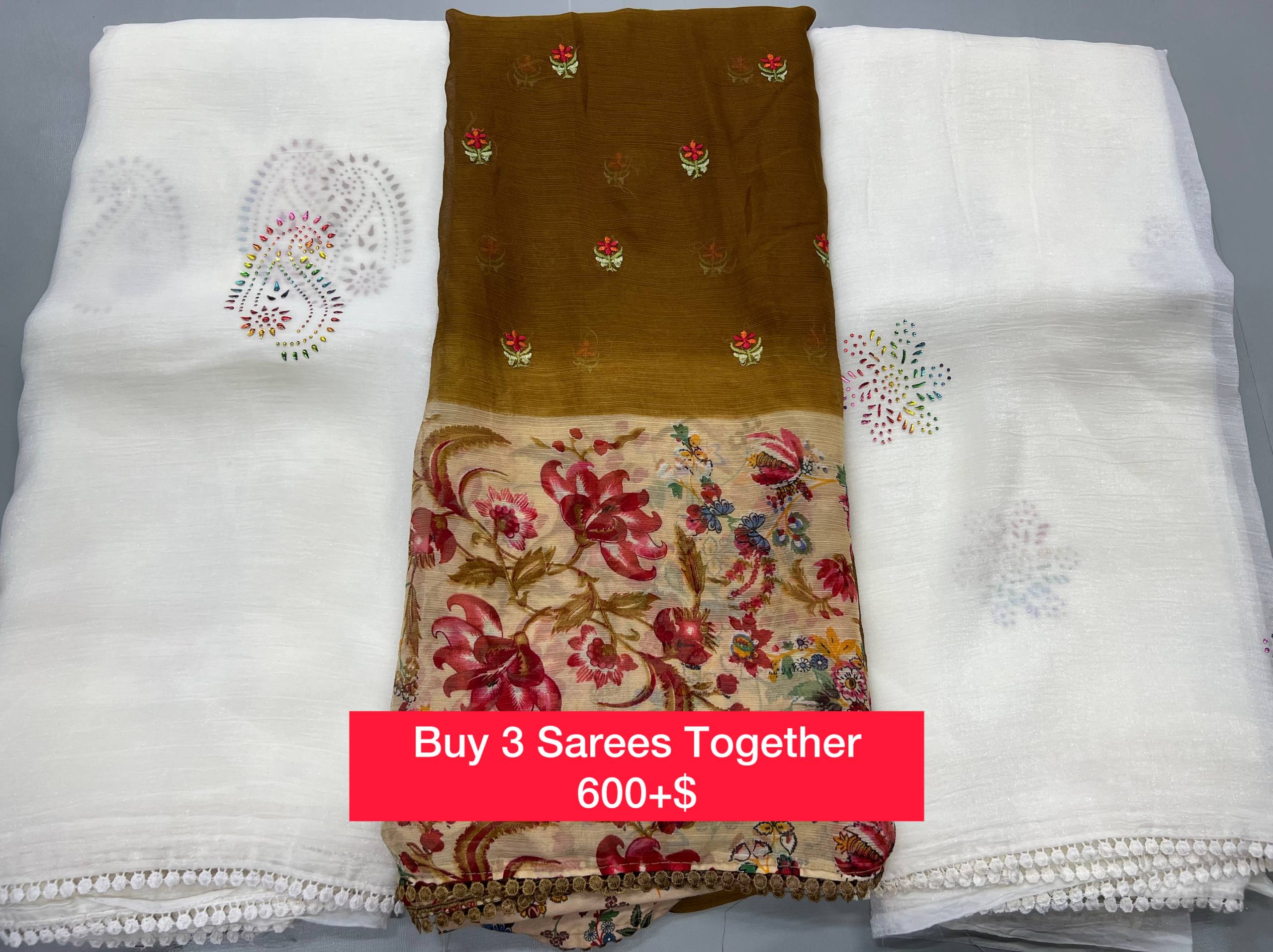 BUY 3 SAREES TOGETHER