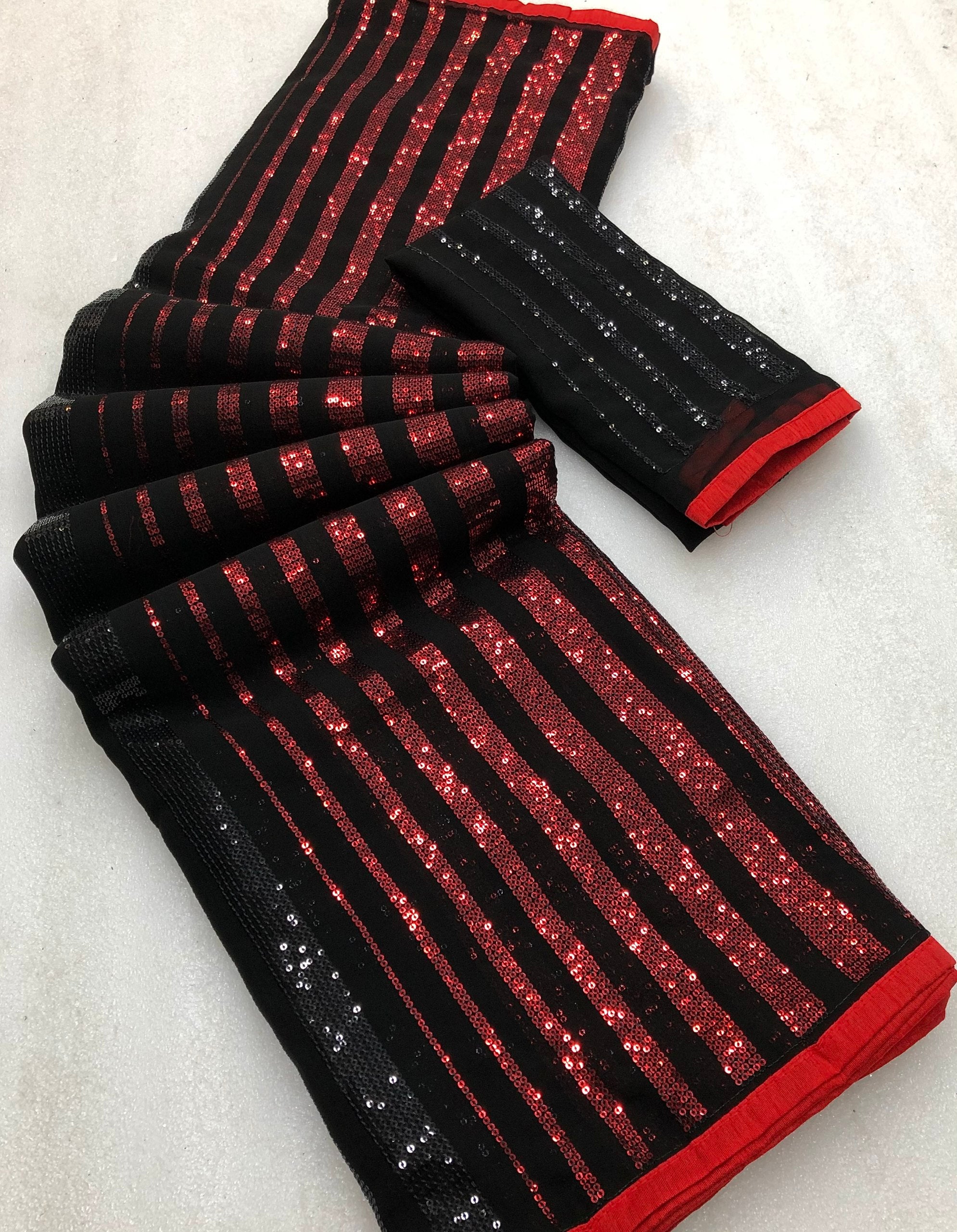 Steel Chiffon With Sequence Work Saree