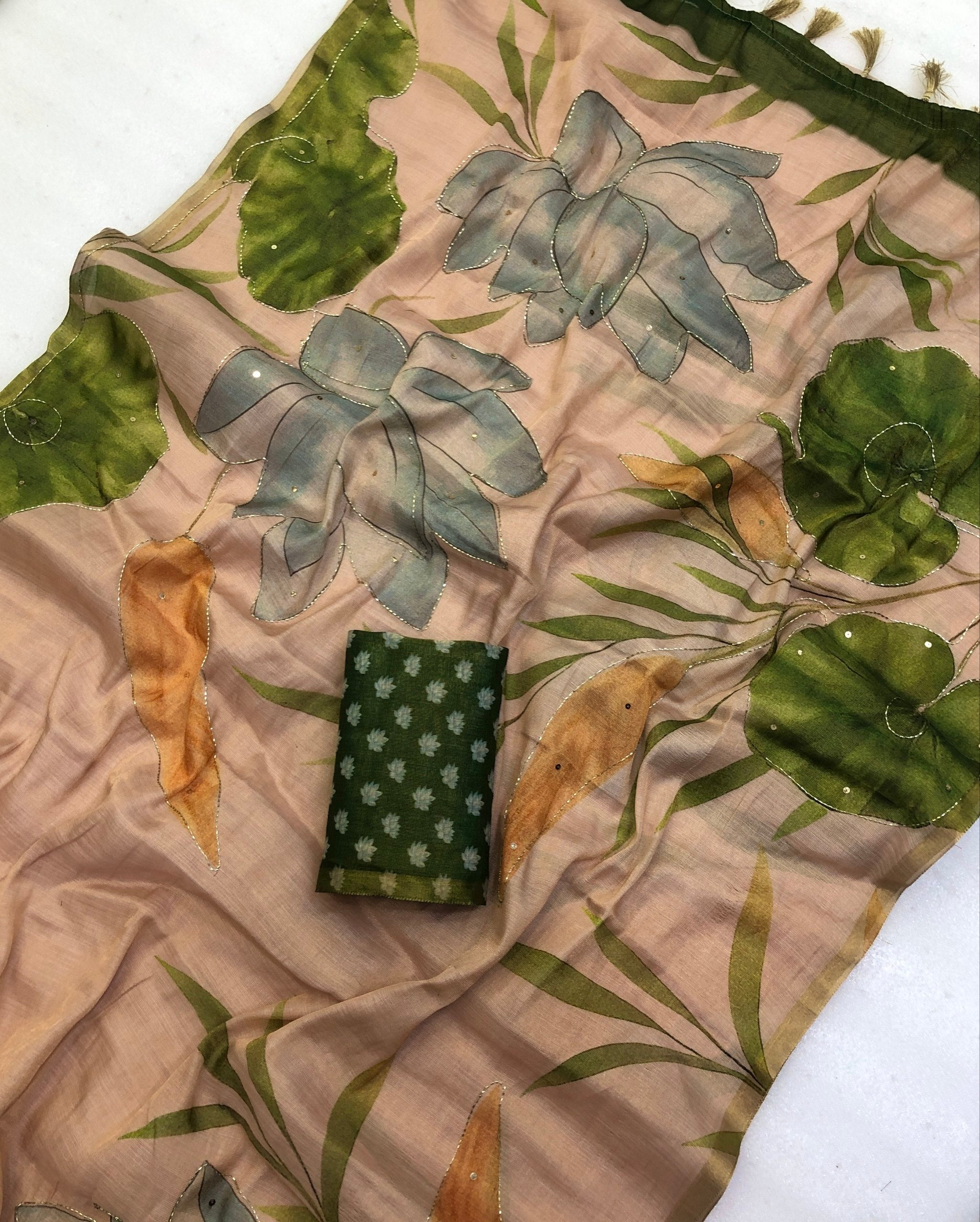 Kasir Soft Tissue Printed Saree
